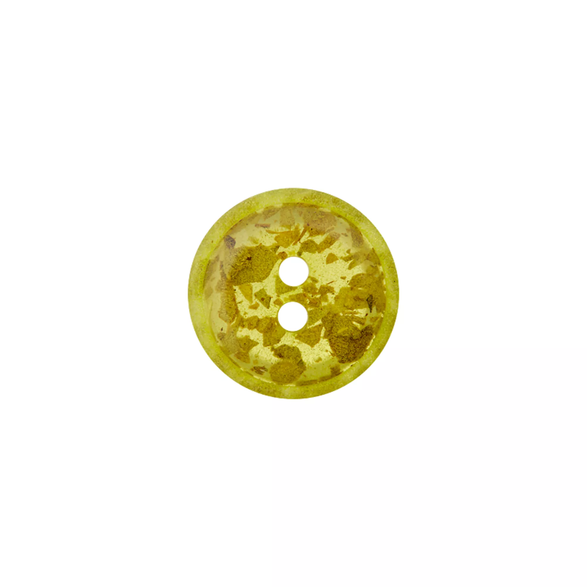 Tea/polyester button 2-holes, recycled