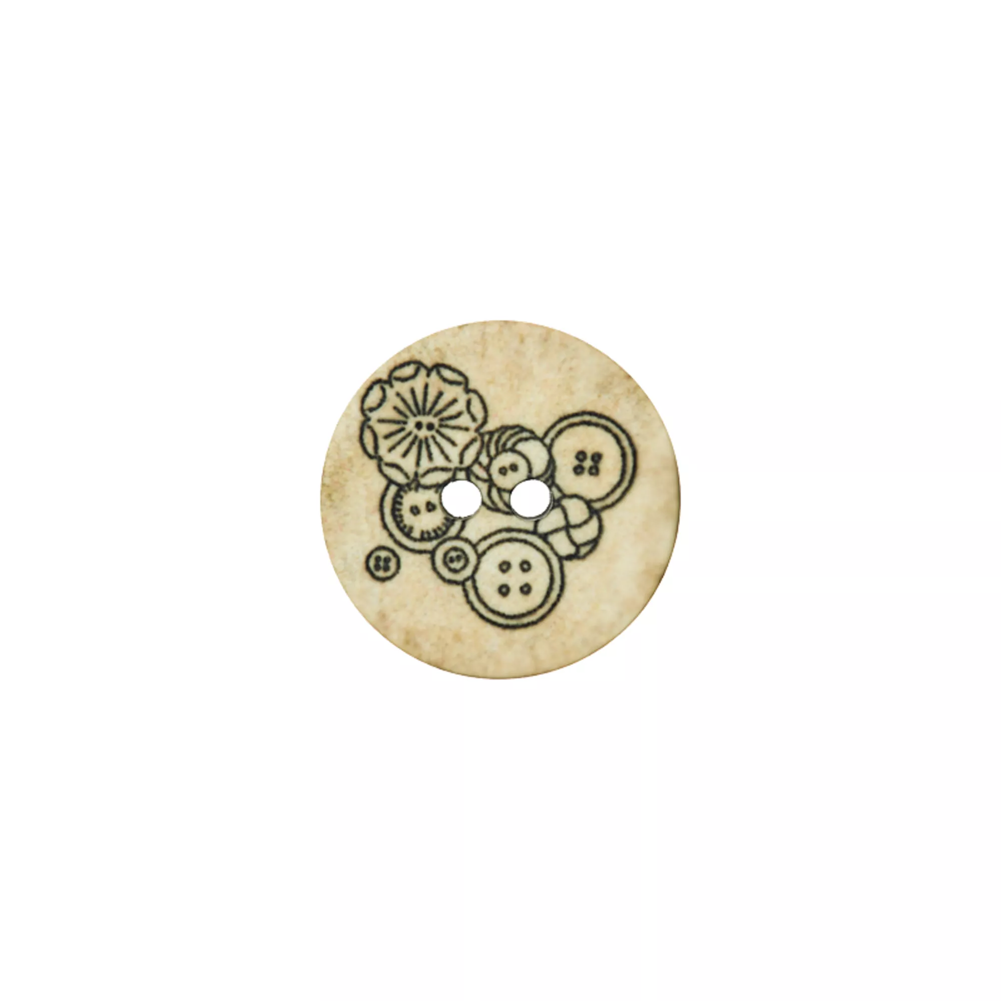 Polyester button 2-holes