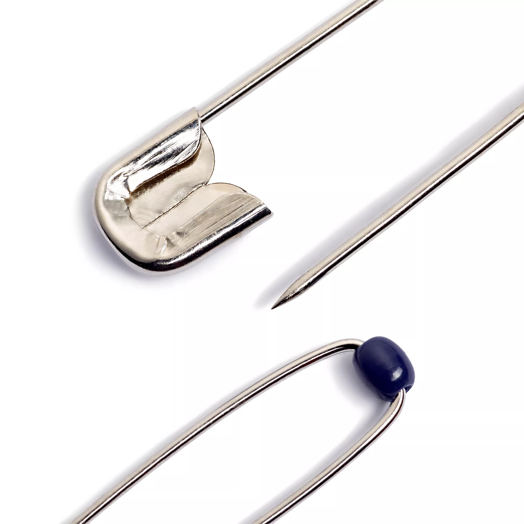 Safety pins with ball