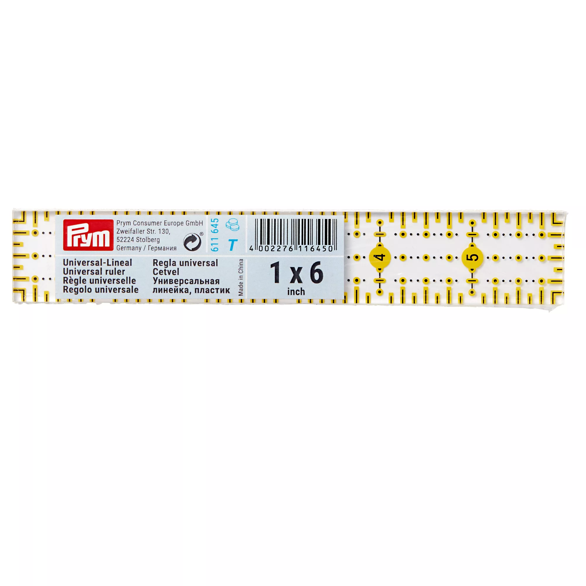 Regolo universale, 1x6pollice