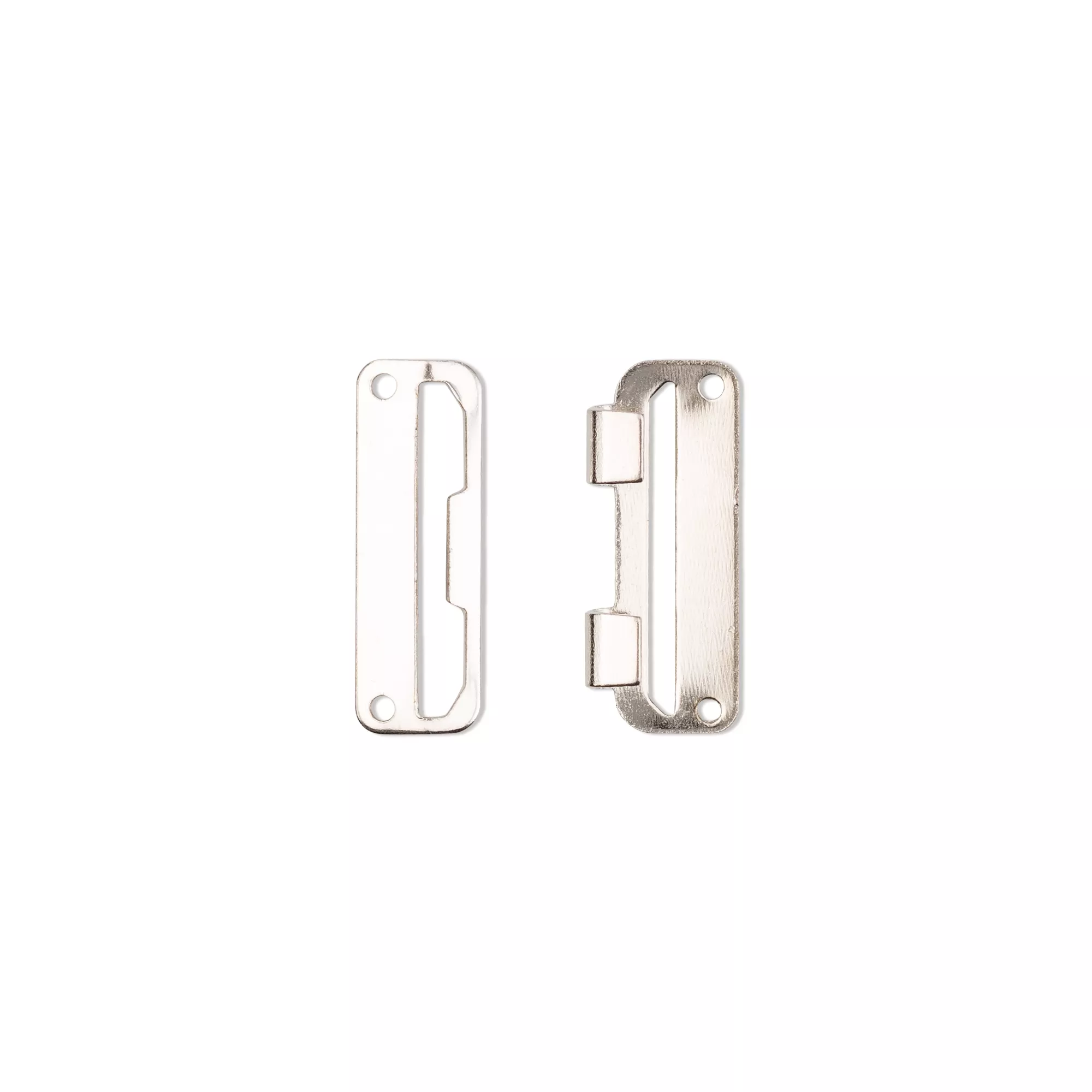 Skirt hooks and bars, 30mm, silver-coloured