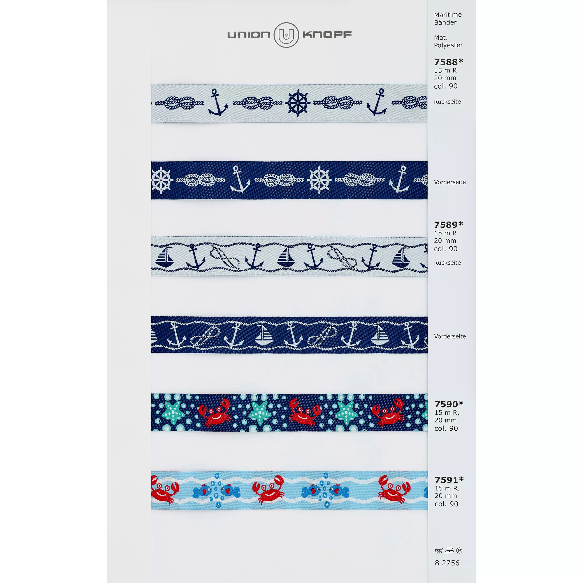 Braid Prawn & Fishes 20mm multicolor