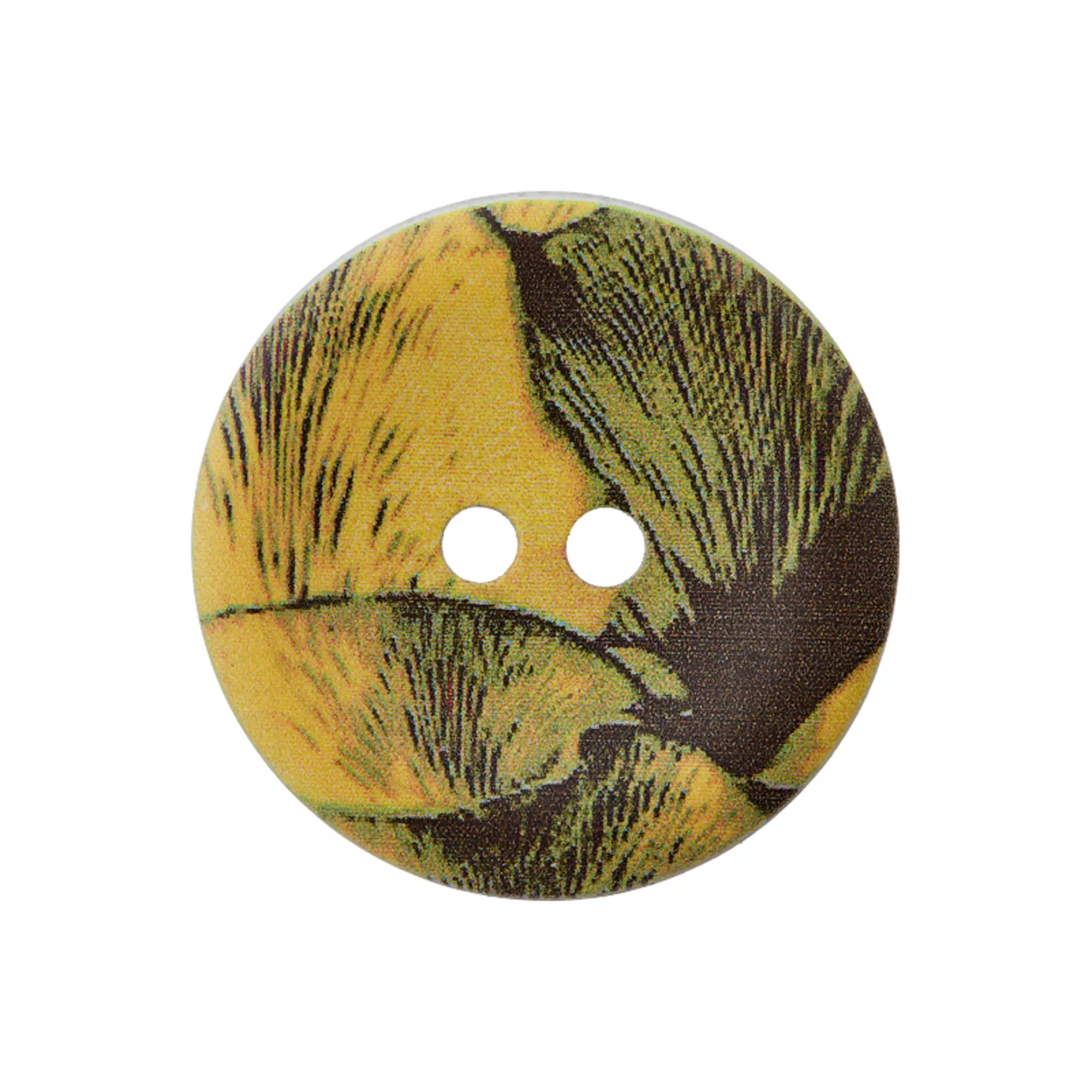 Hemp/polyester button 2-holes, recycled