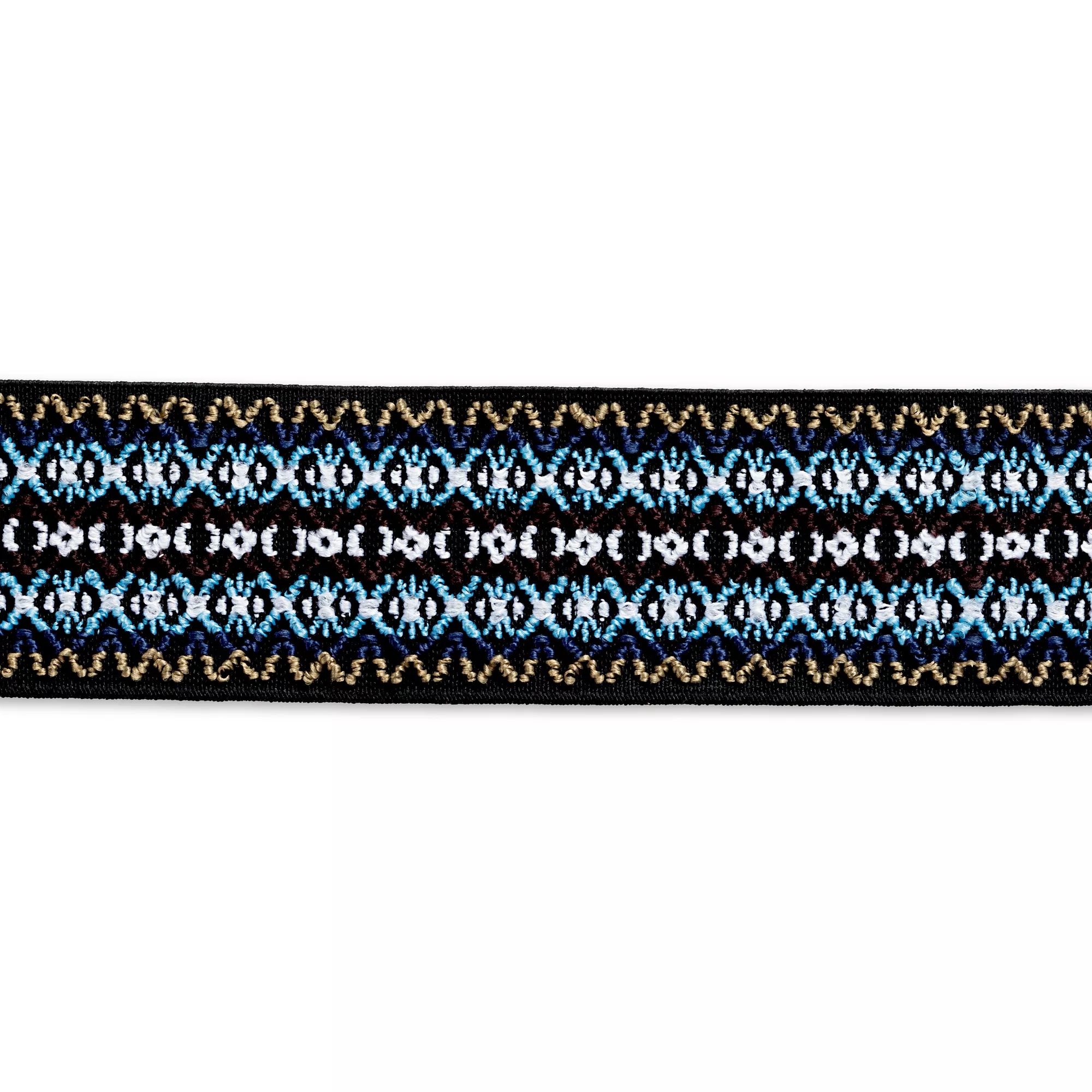 Color elastic, 50mm, blue pattern