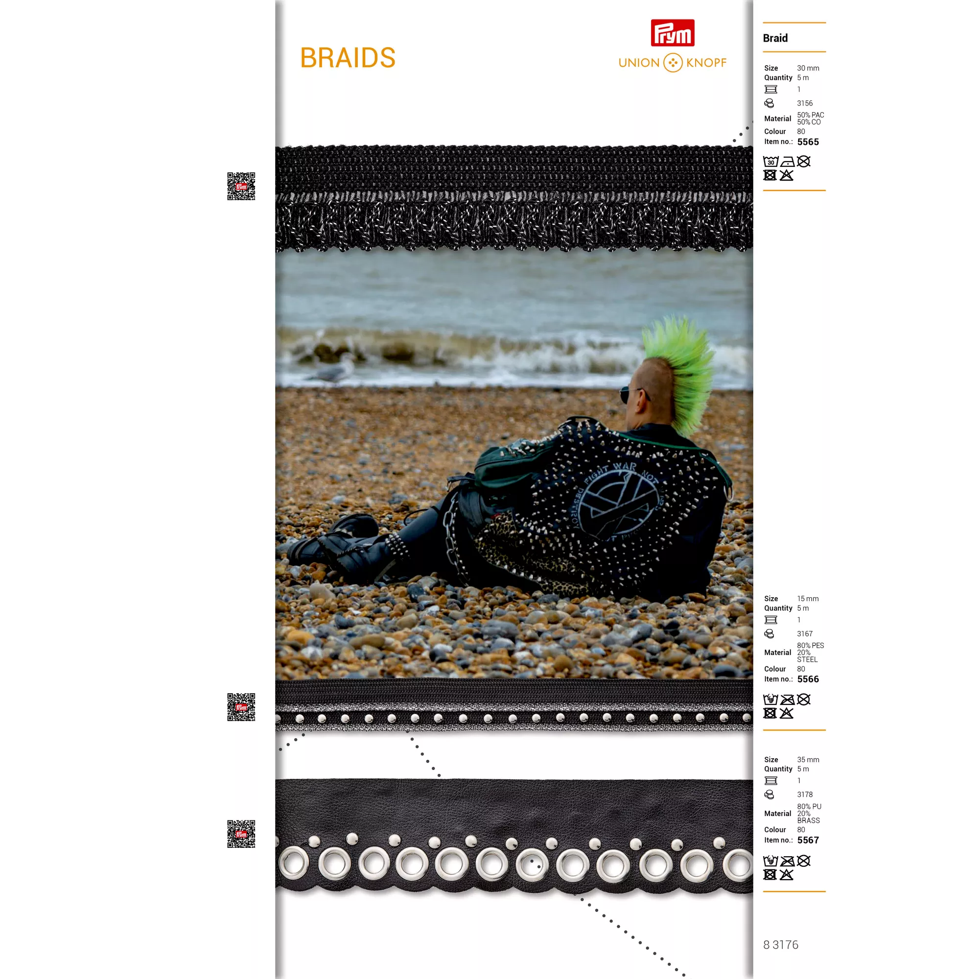 Edge binding, 30mm, black