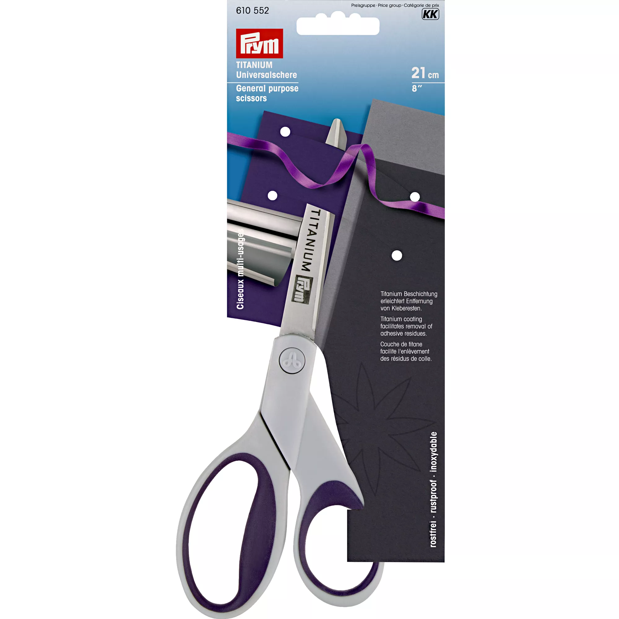 General purpose titanium scissors 21cm
