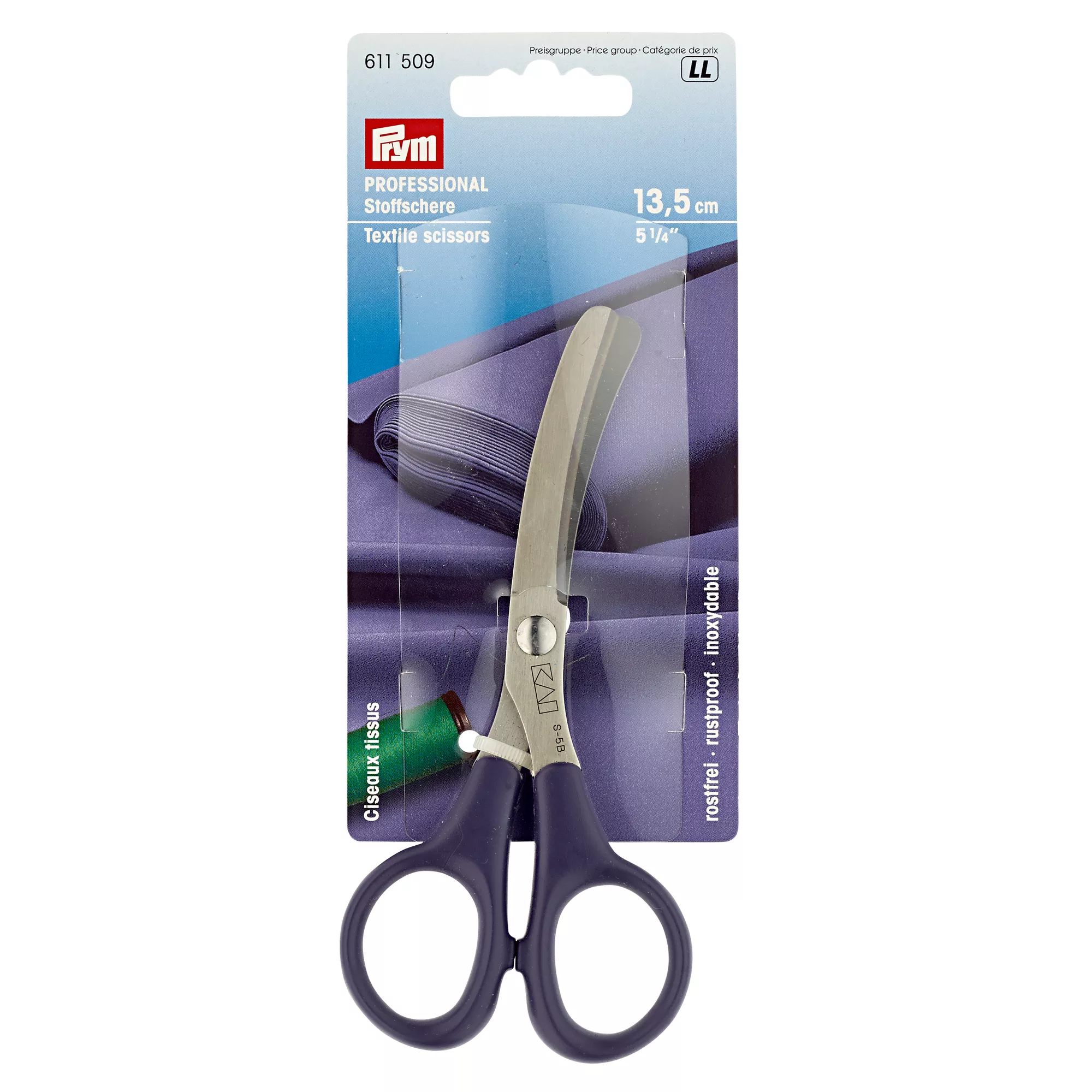 Textile scissors Professional, curved 13.5cm