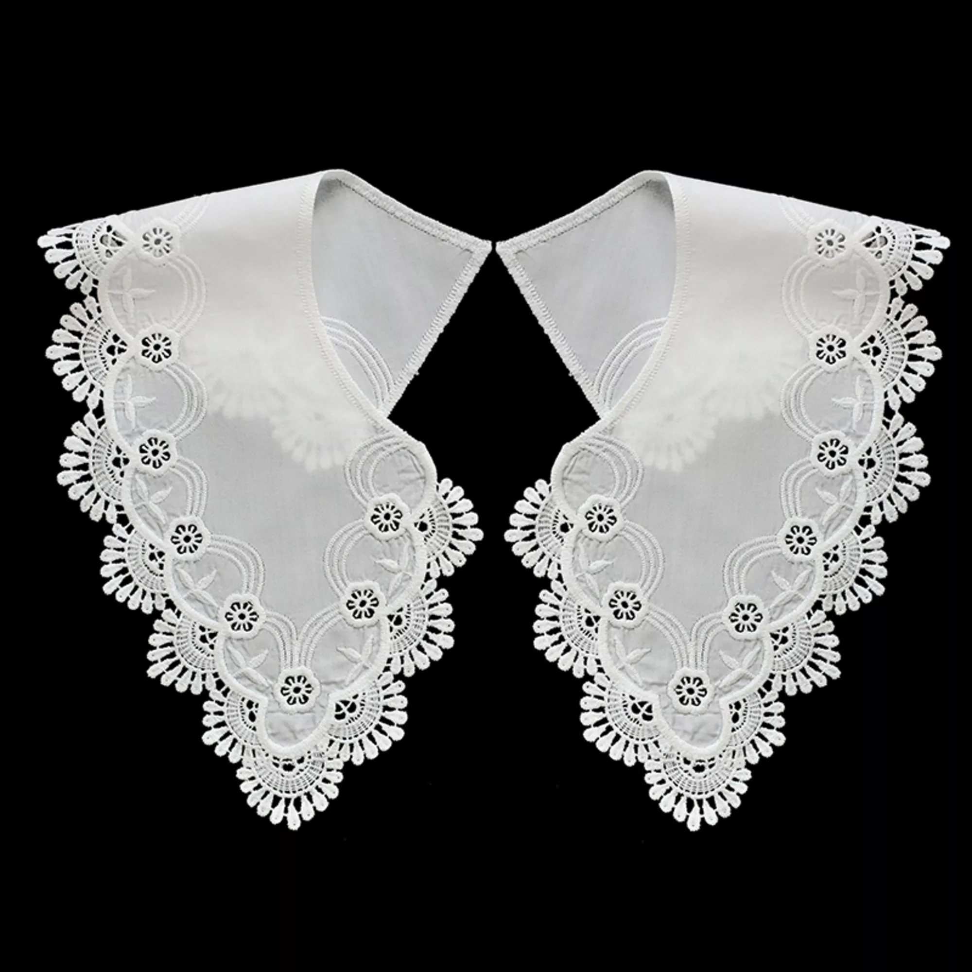 Cuello bordado, 430mm