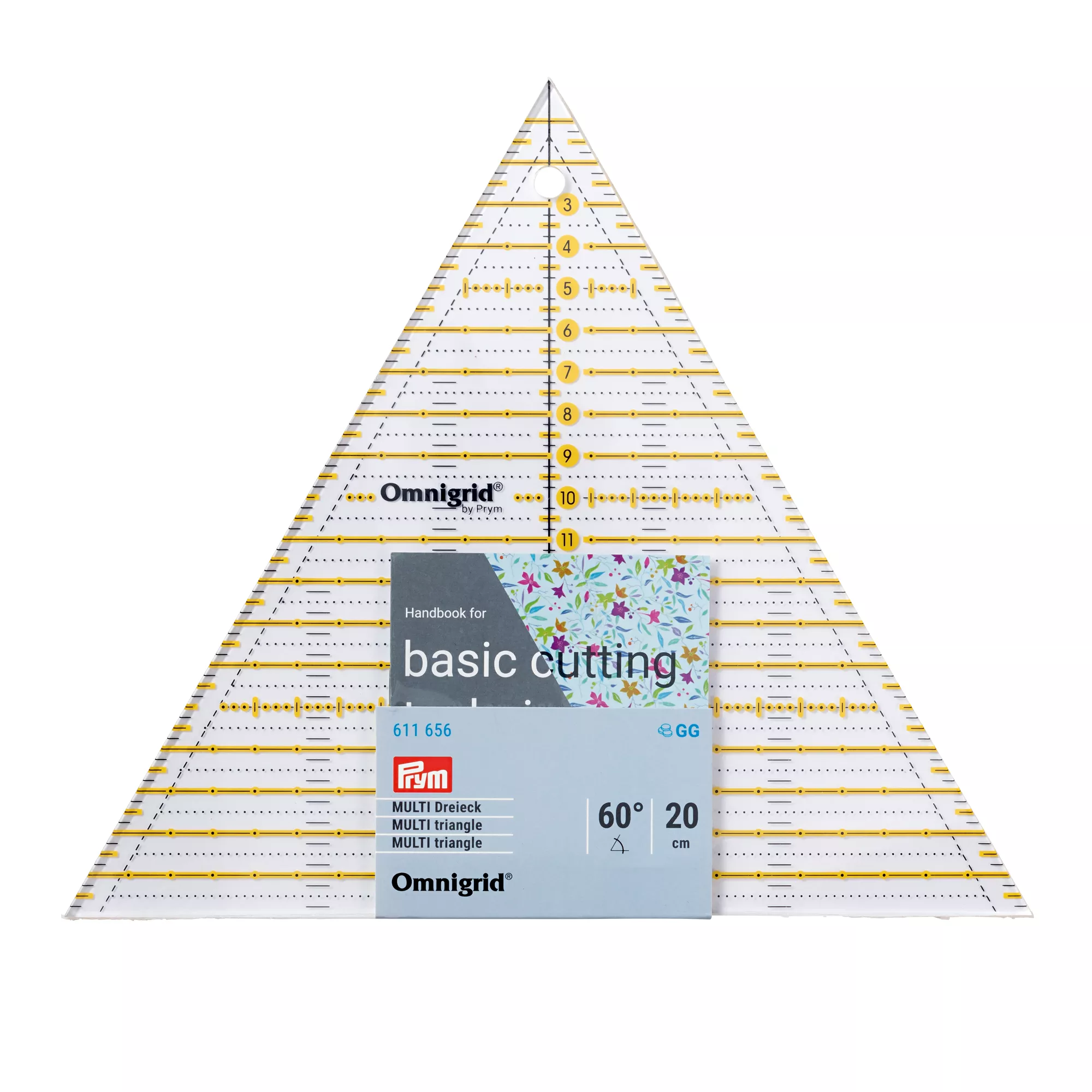 Patchwork rulers, 60° triangle MULTI, different sizes