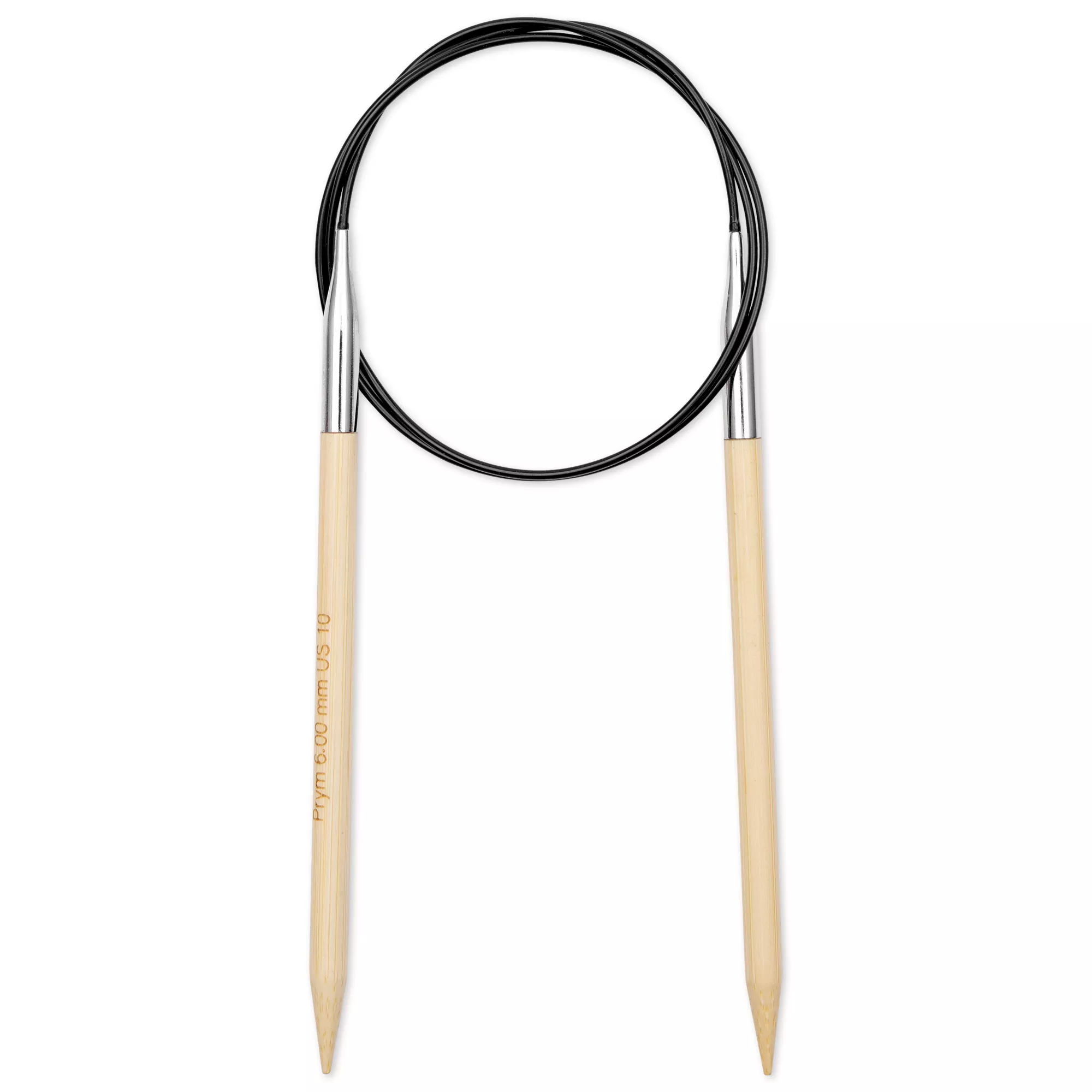 Aiguille à tricoter circulaire Bambou Prym 1530, 80cm, 6,00mm