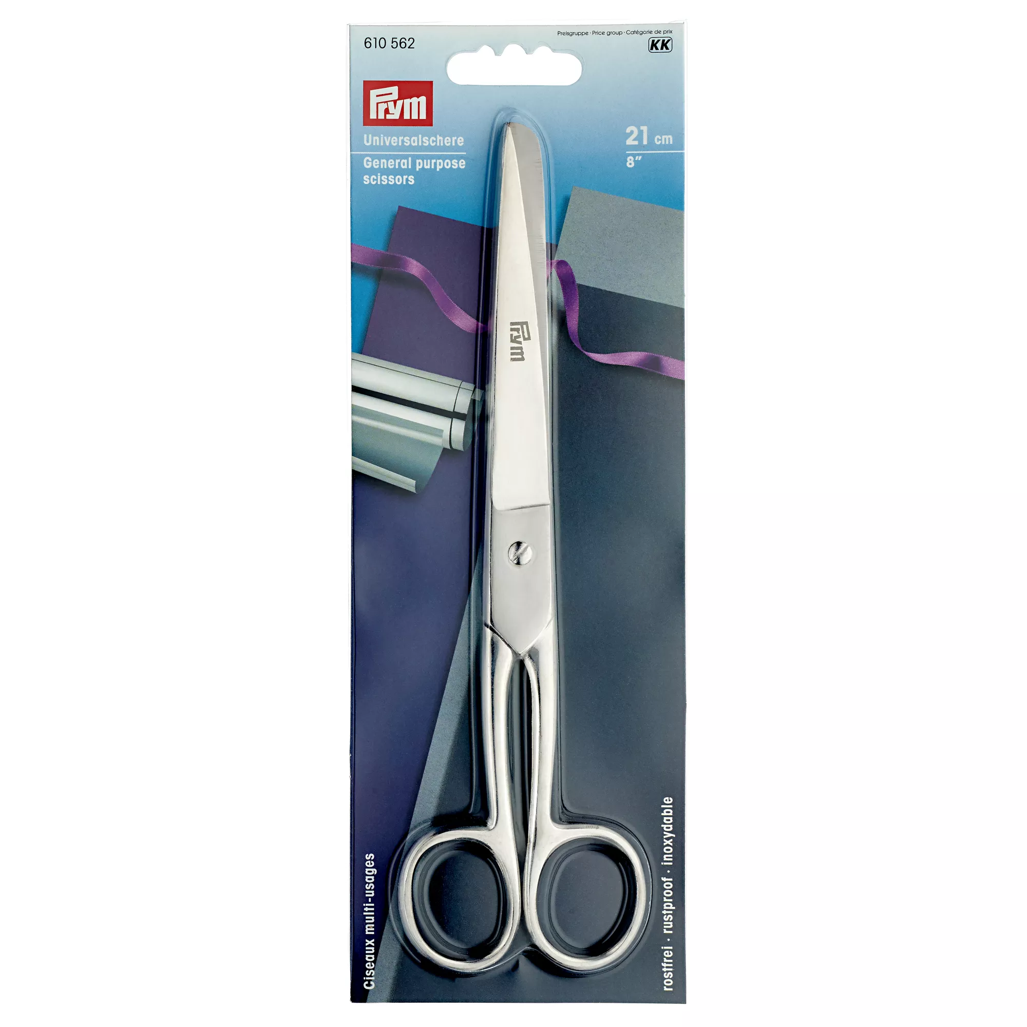 General purpose steel scissors 21cm