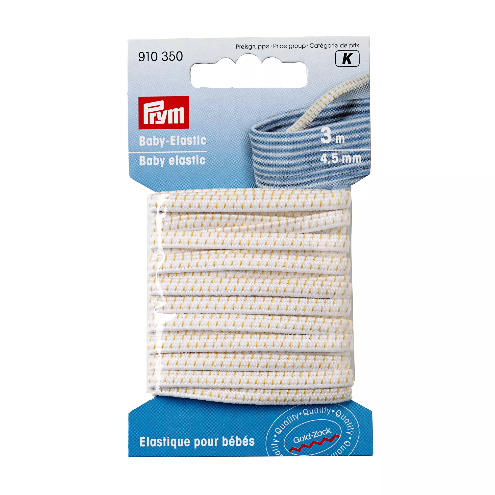 Baby elastico 4,5mm, bianco