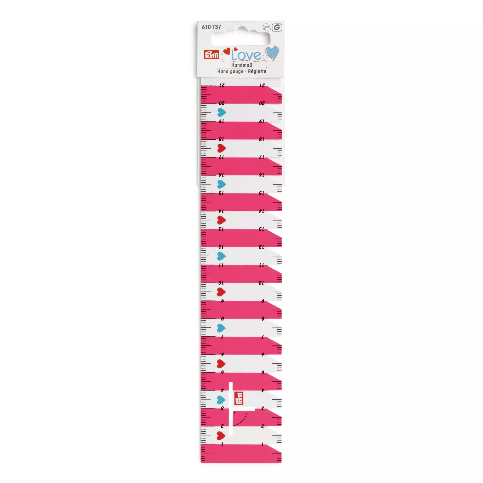 Hand gauge, Prym Love pink