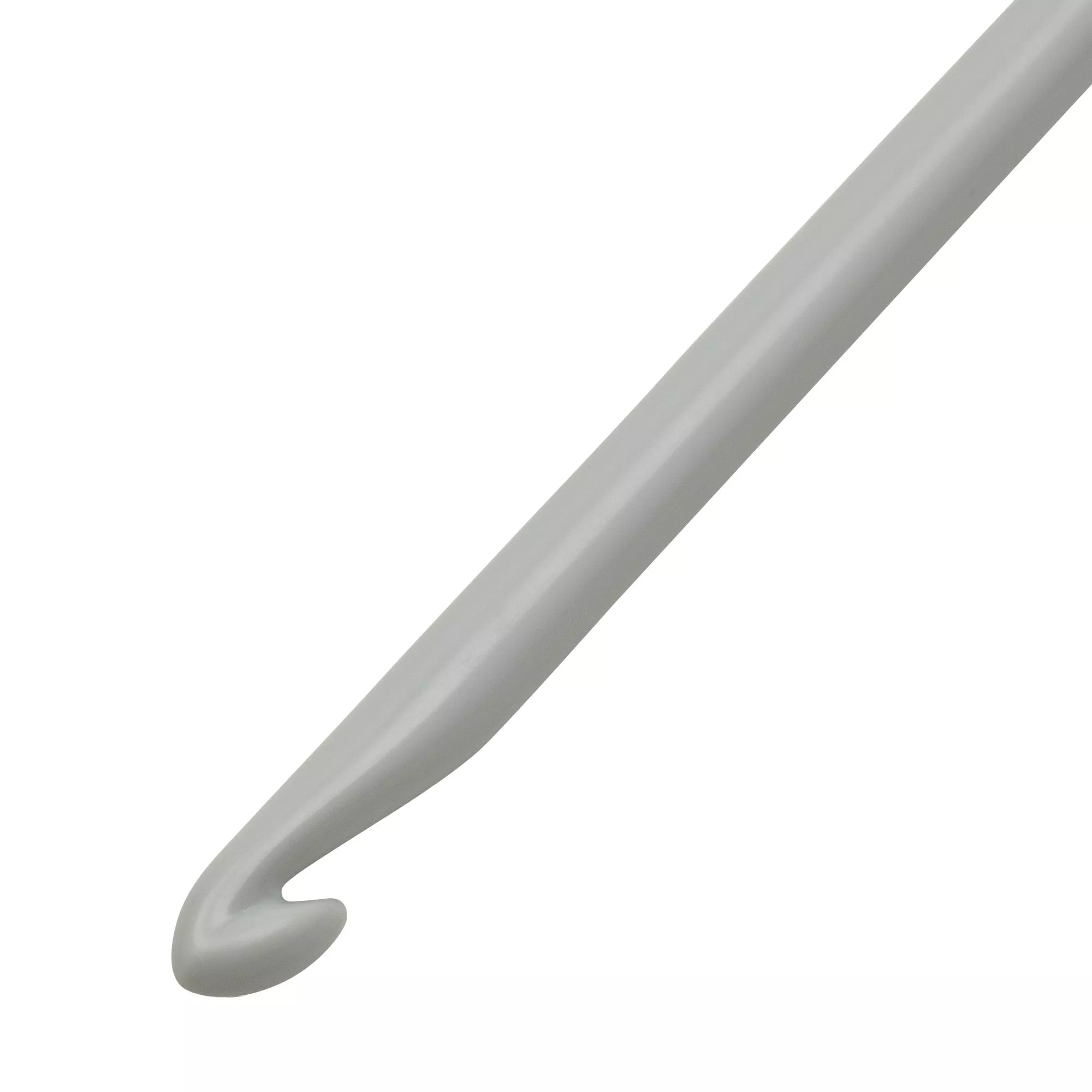 Wool crochet hook without handle 14cm, 8.00mm, grey