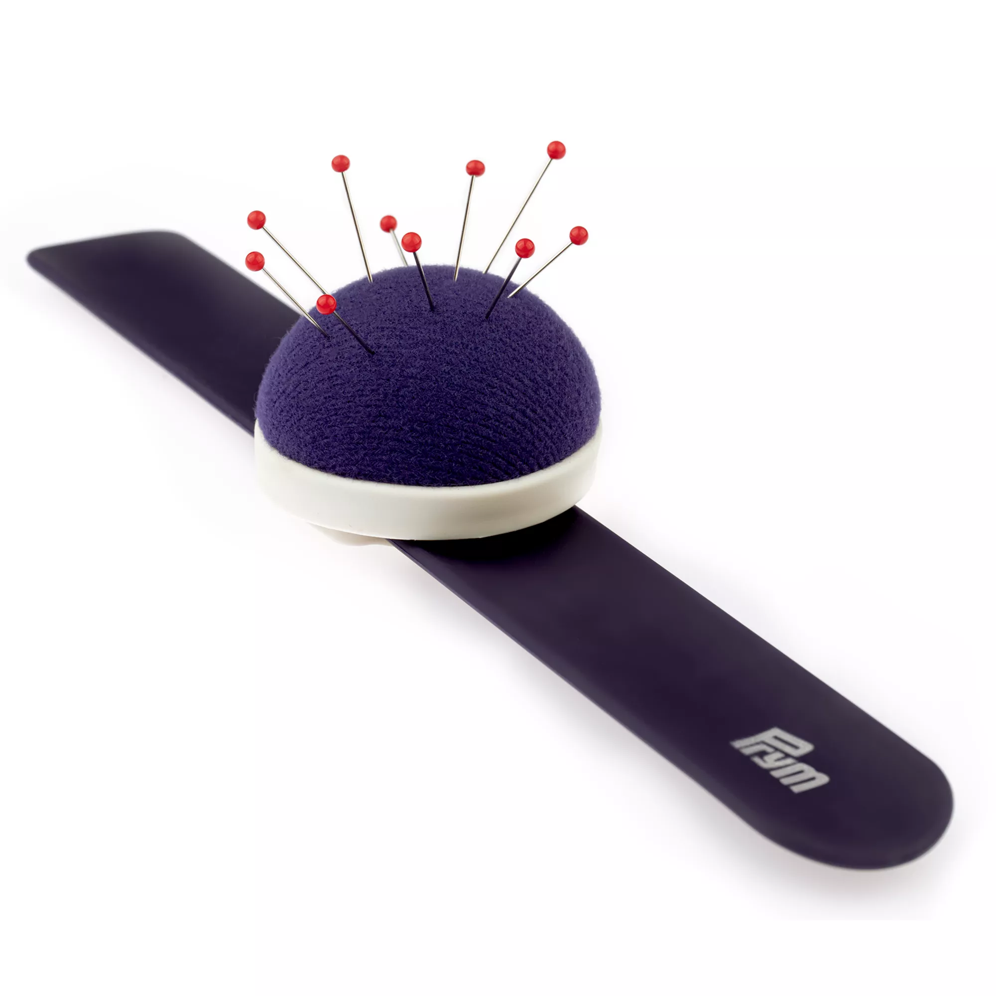 Arm pin cushion with silicone bracelet