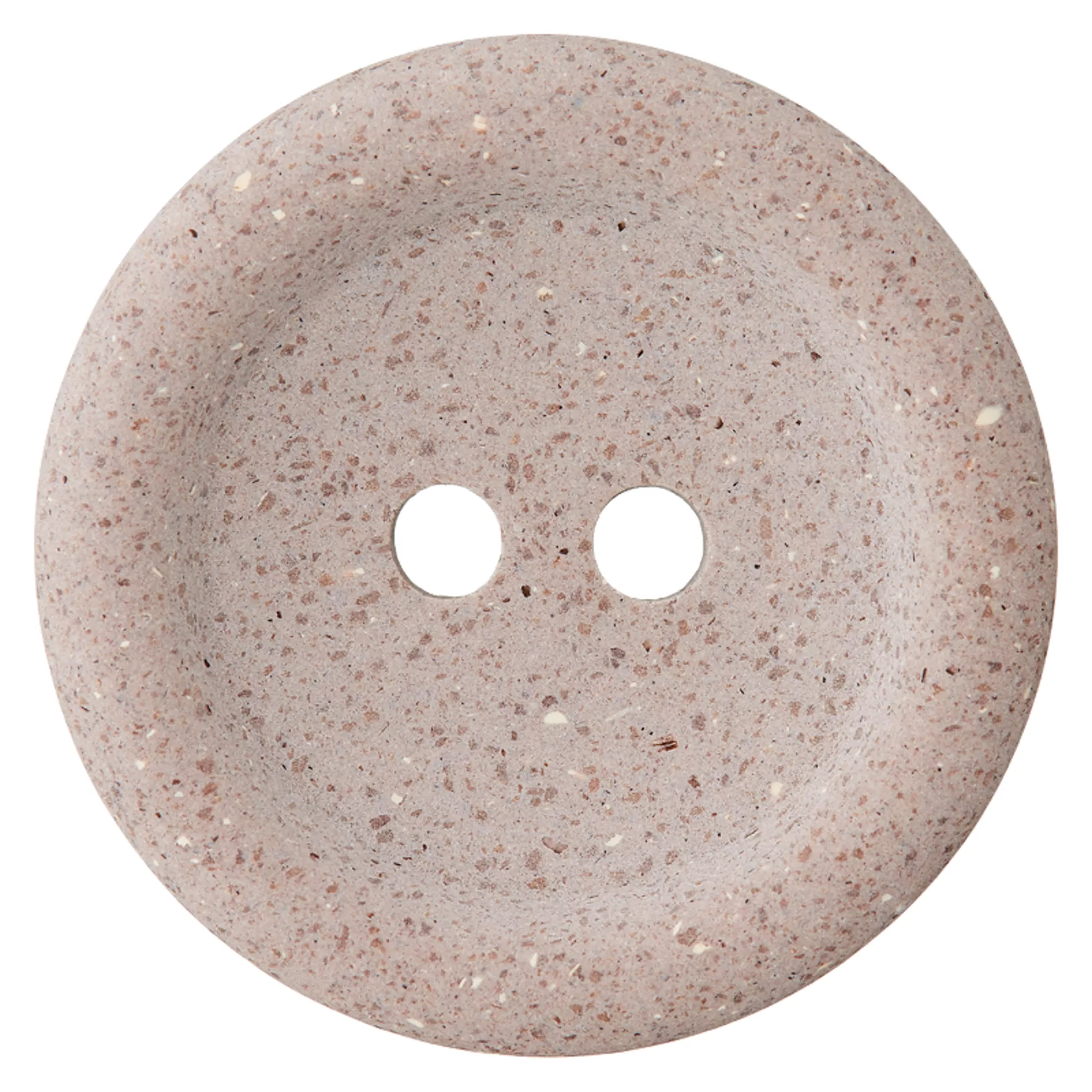 Macadamia/Polyester two-hole button recycled