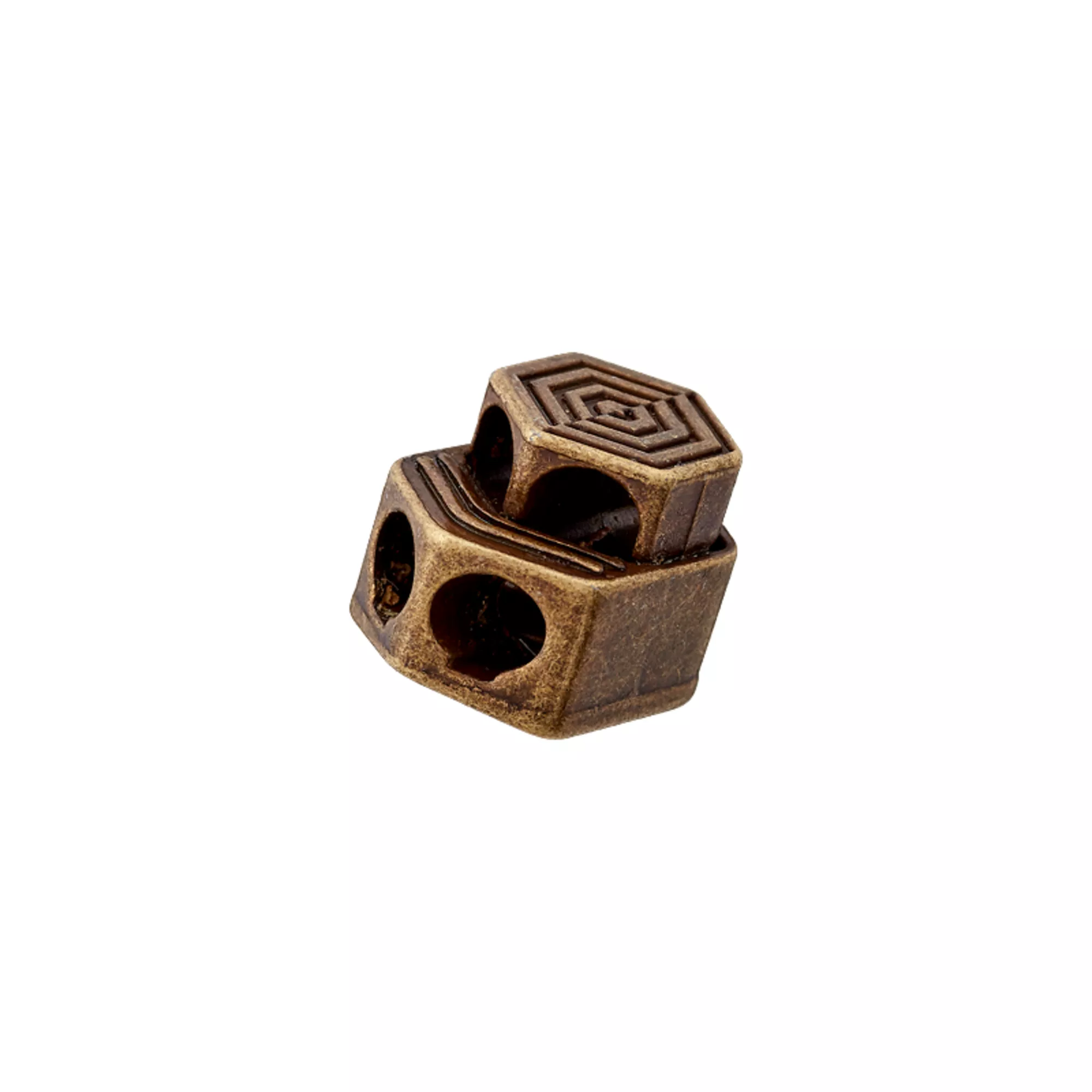 Bloccacordoncini/cunicolo 4mm, 2 fori