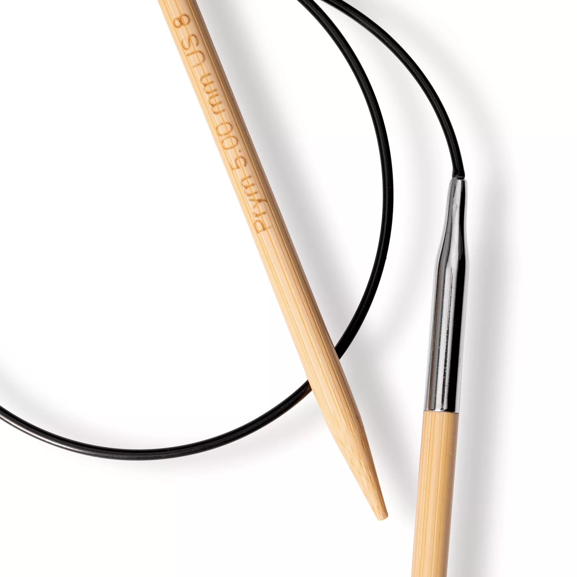 Aiguille à tricoter circulaire Bambou Prym 1530, 60cm, 5,00mm
