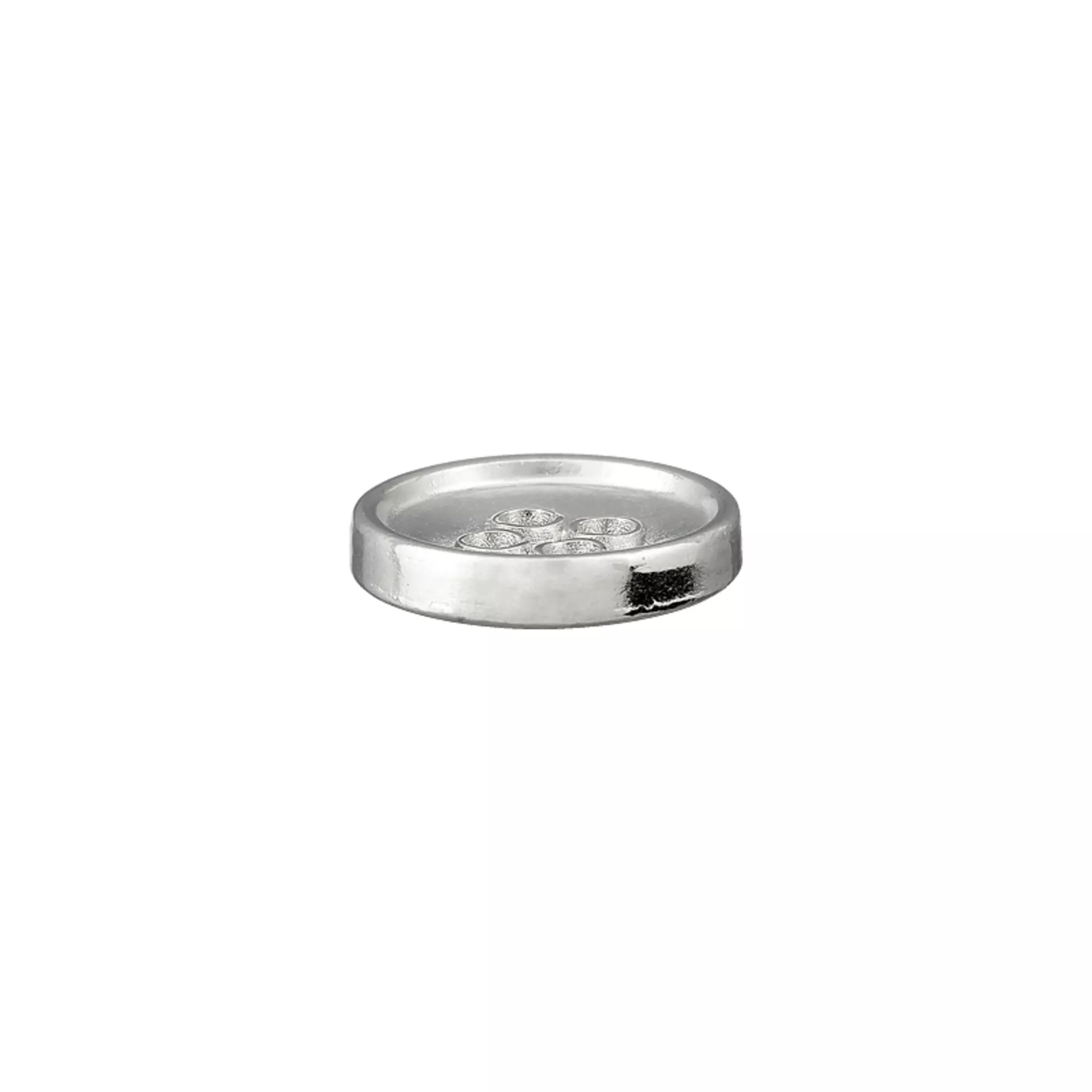 Metal four-hole button