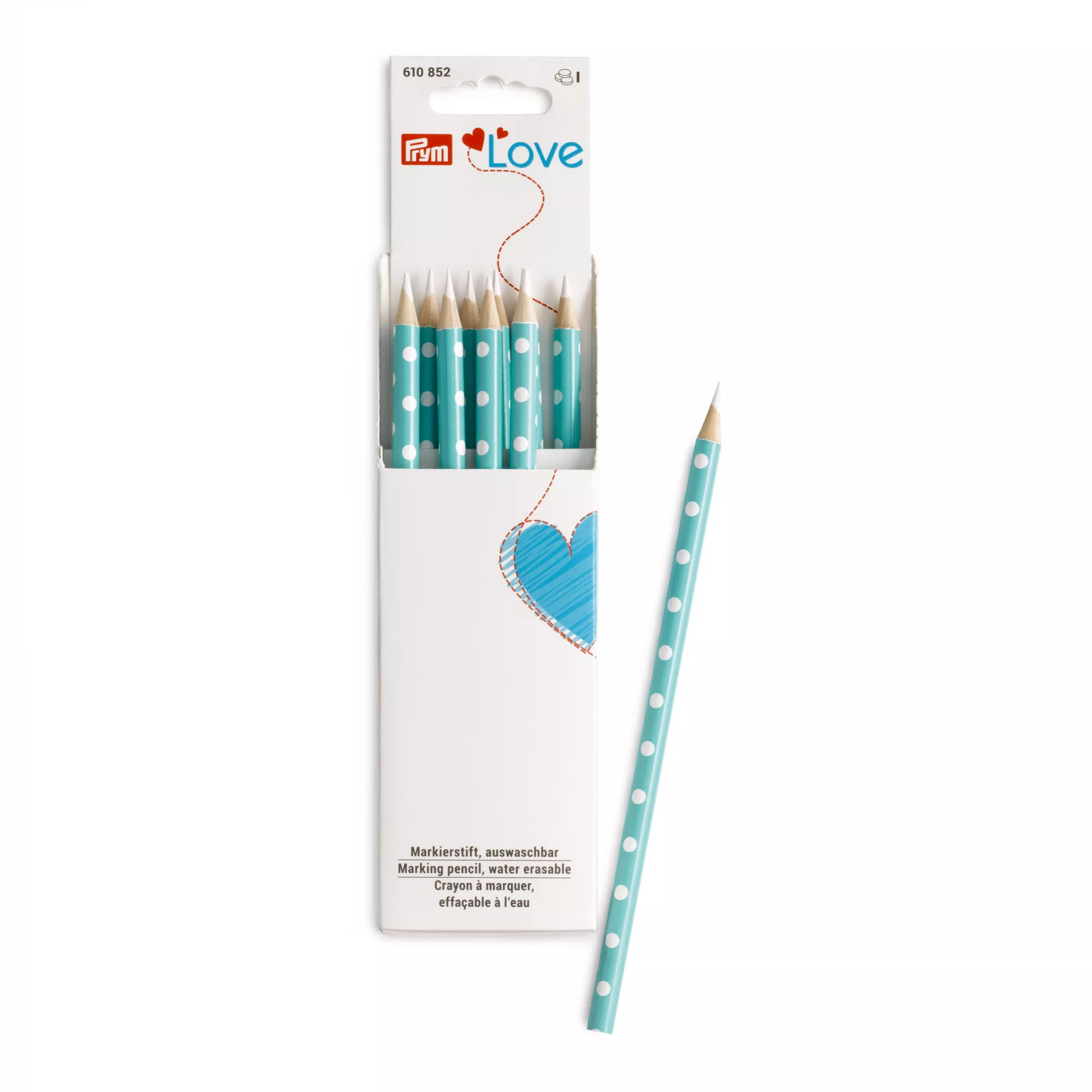 Markierstift Prym Love mint, weiße Markierung