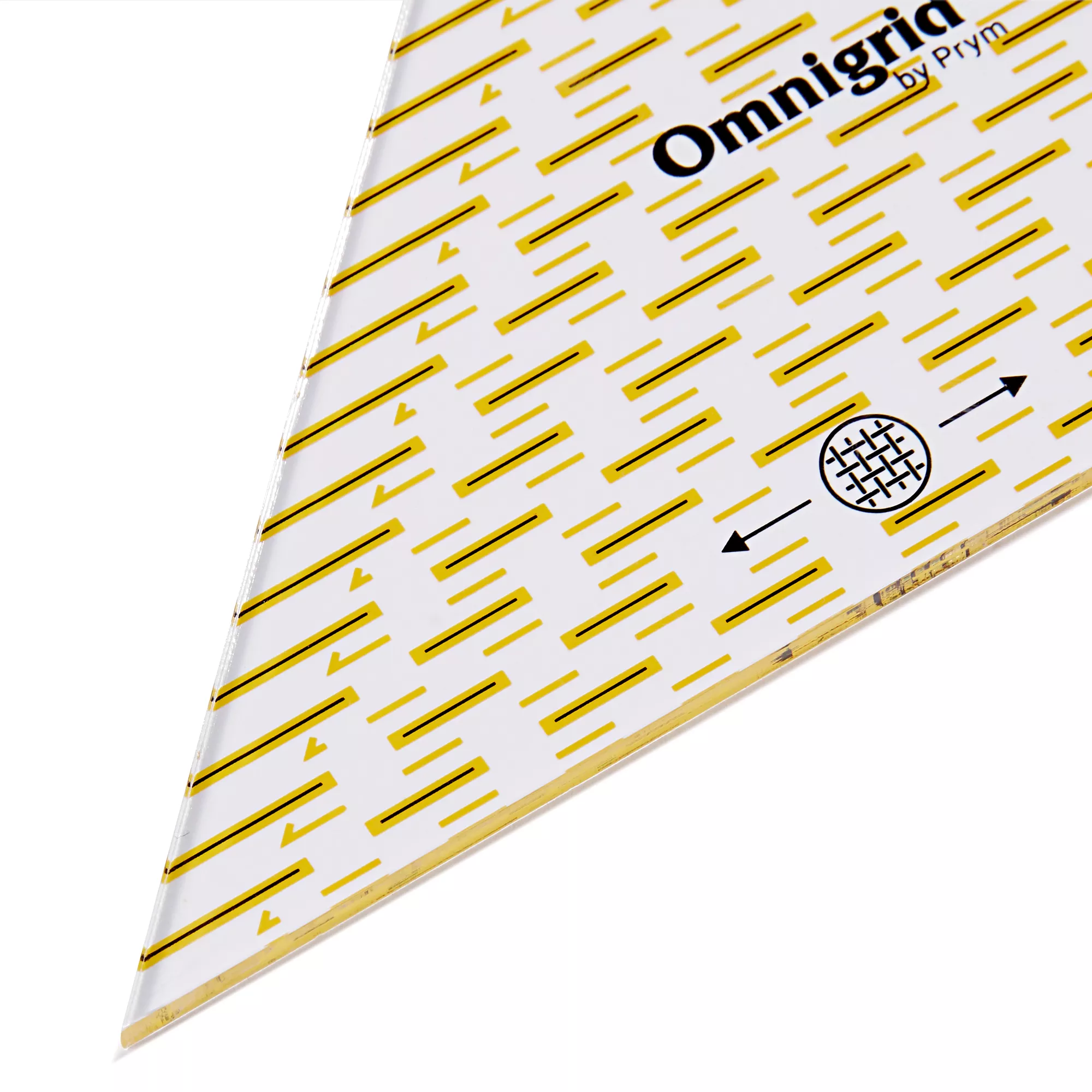 Omnigrid jaunty triangles, inch or cm scale