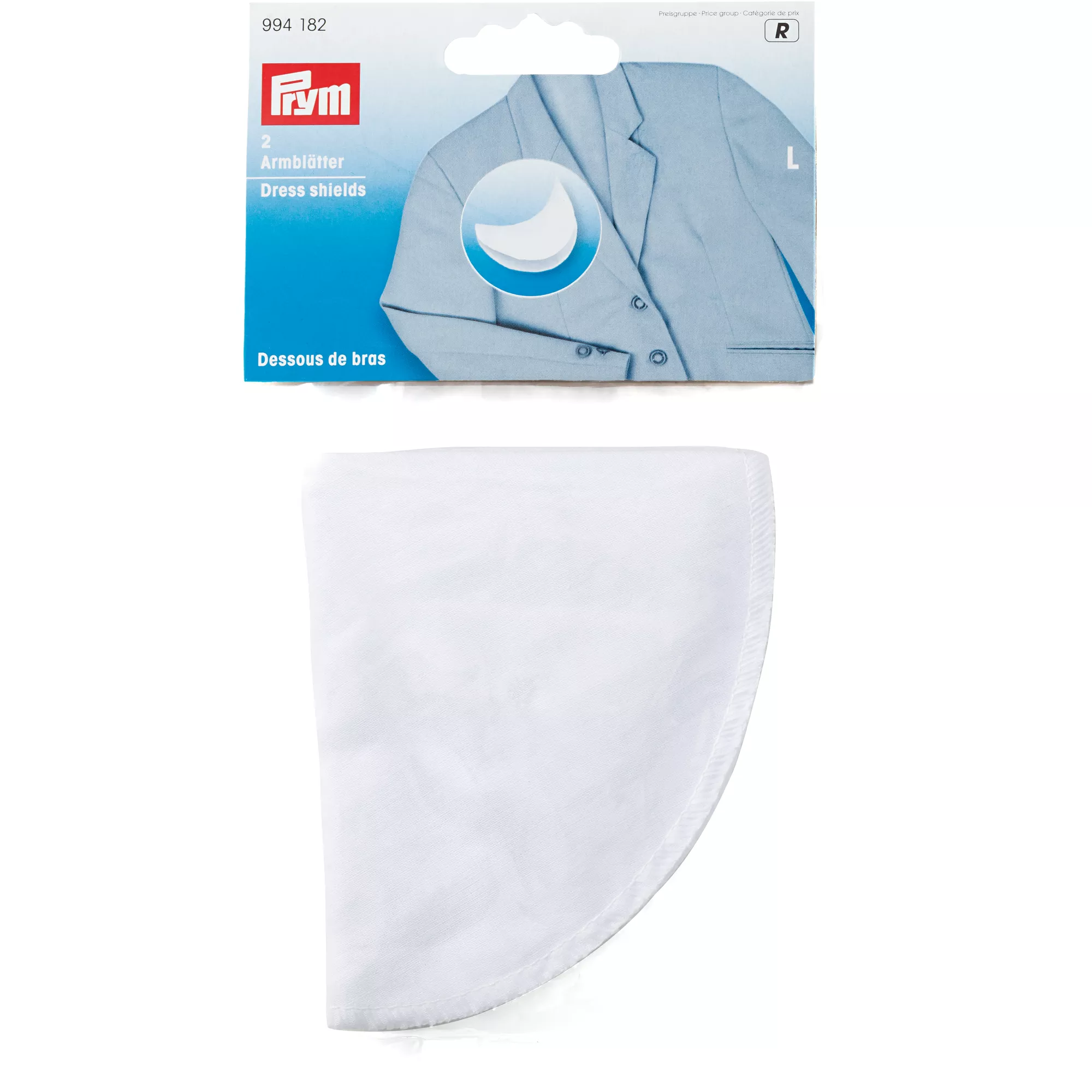 Dress shields L, white