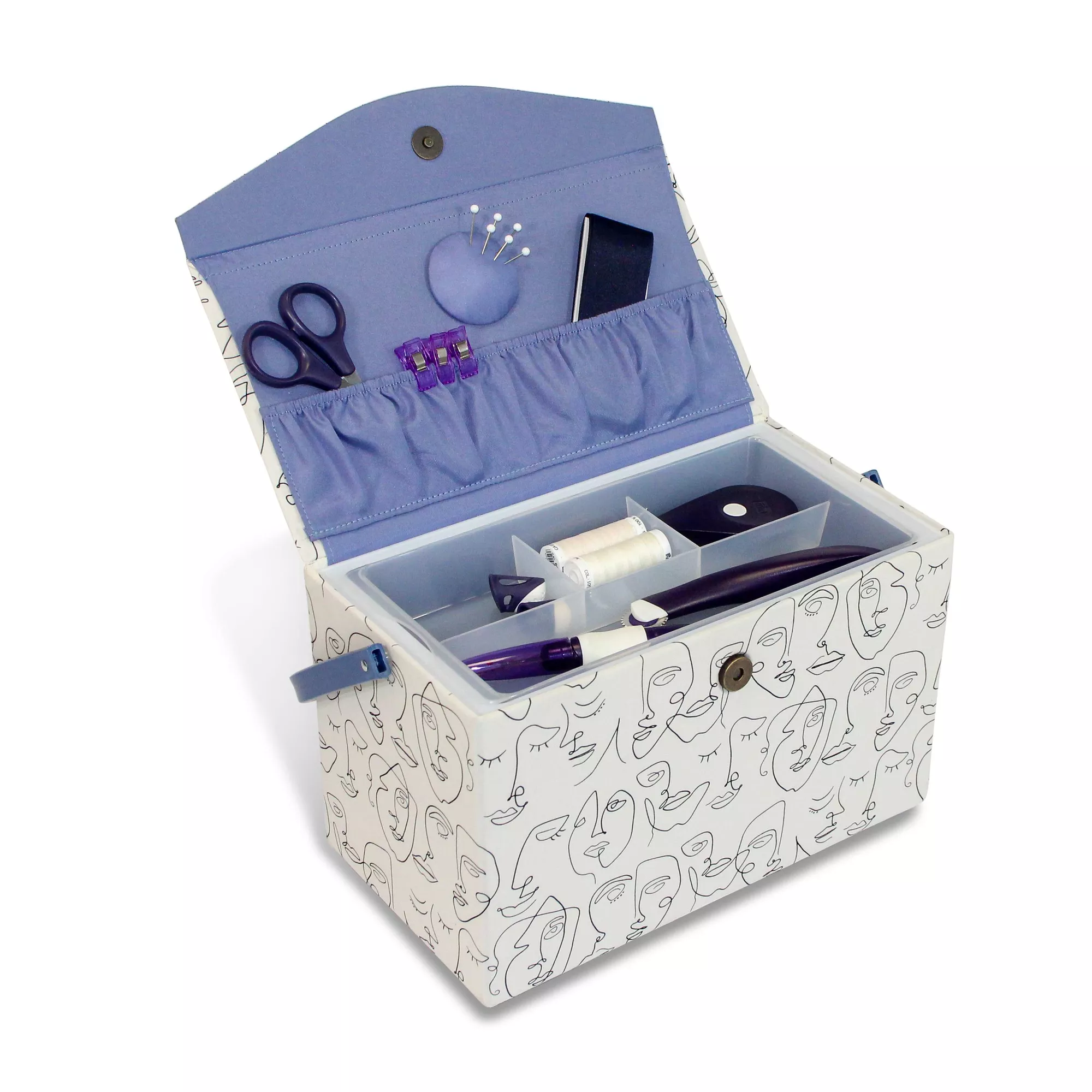 Sewing basket L (angular, modern)