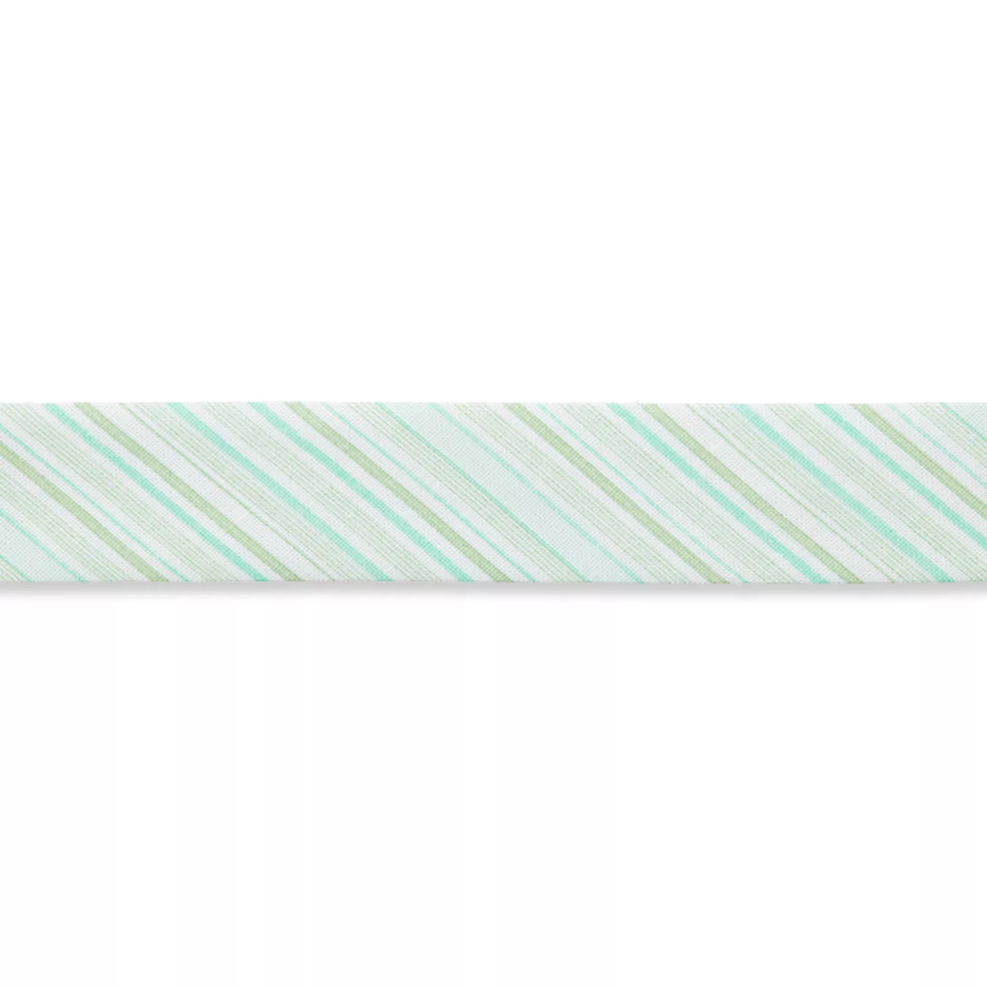 Cinta al bies, Rayas, 20mm, verde turquesa