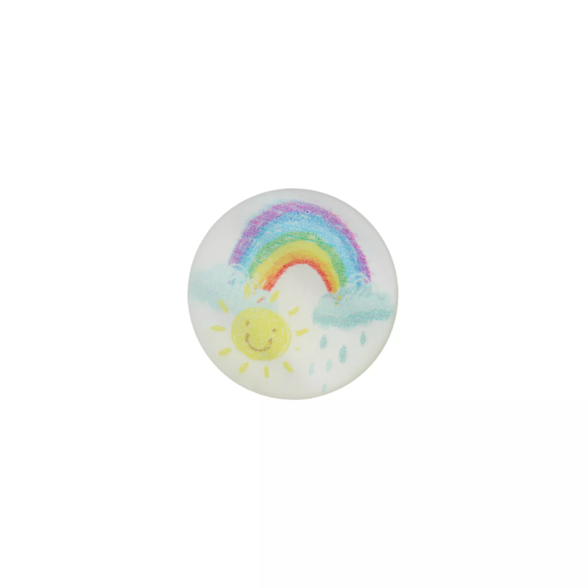 Bottone in poliestere occhiello, Arcobaleno