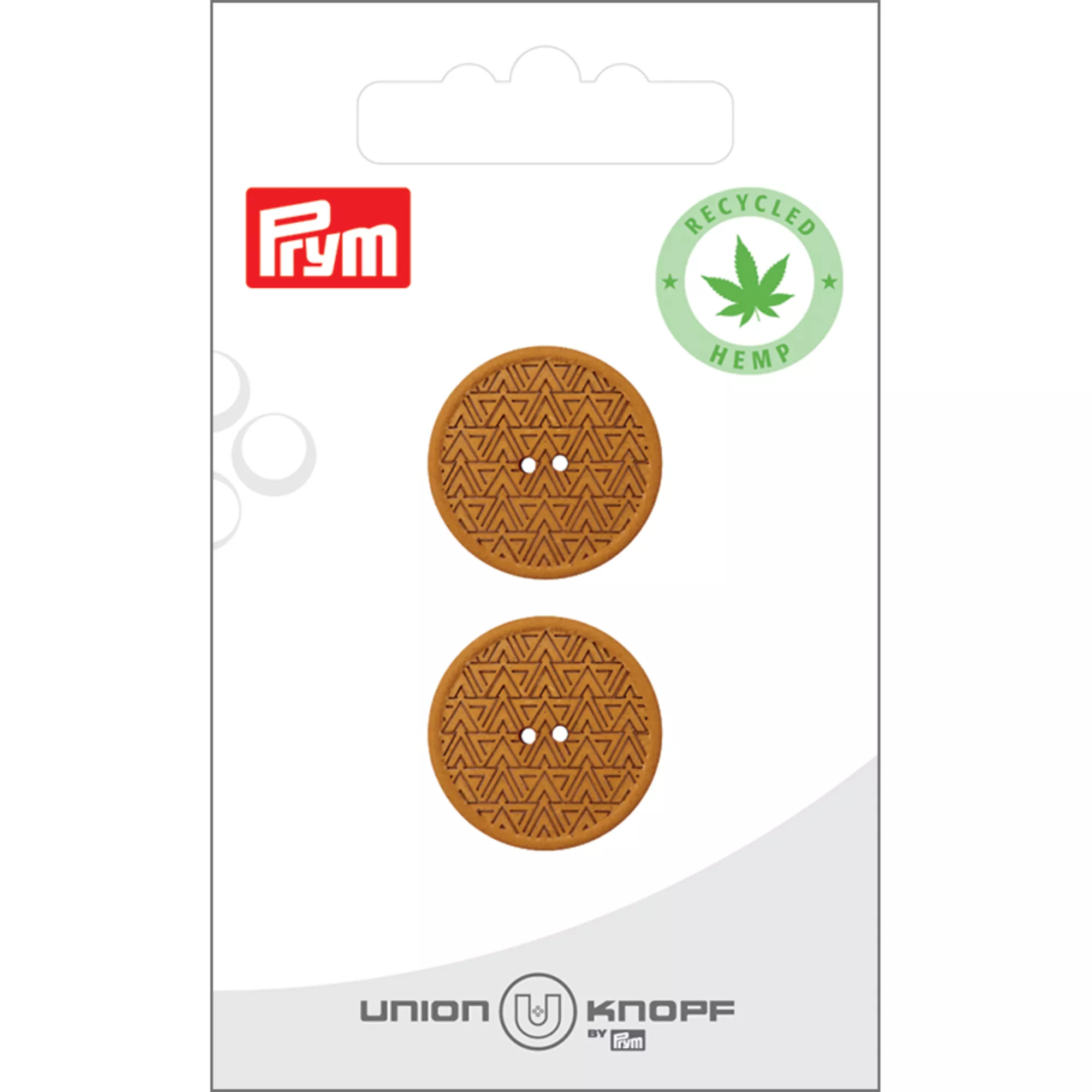 Hemp/Polyester button recycled 2-holes