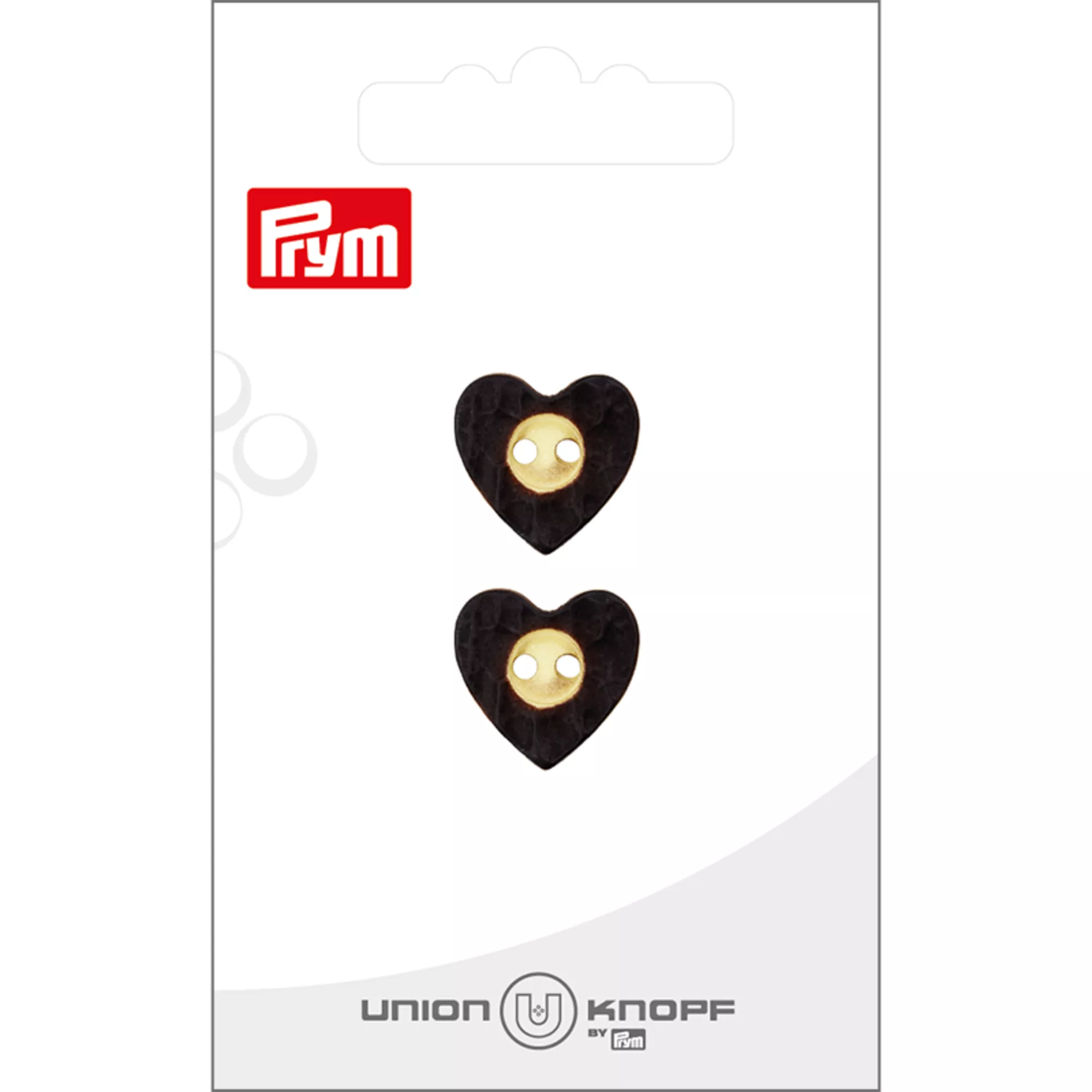 Polyester button 2-holes Heart