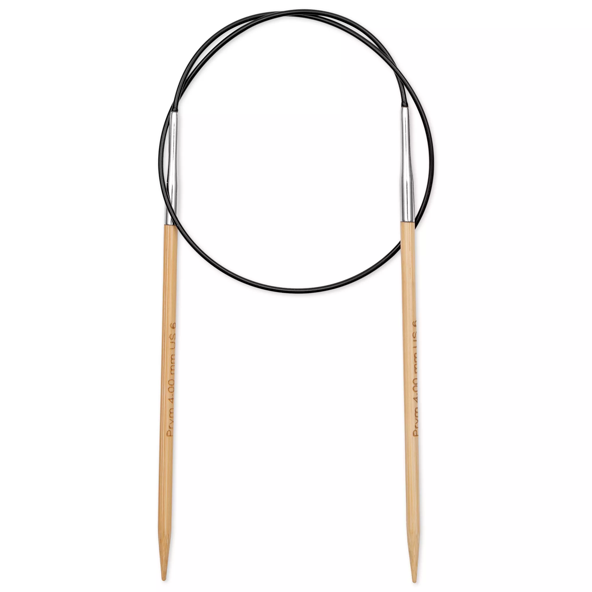 Aiguille à tricoter circulaire Bambou Prym 1530, 60cm, 4,00mm