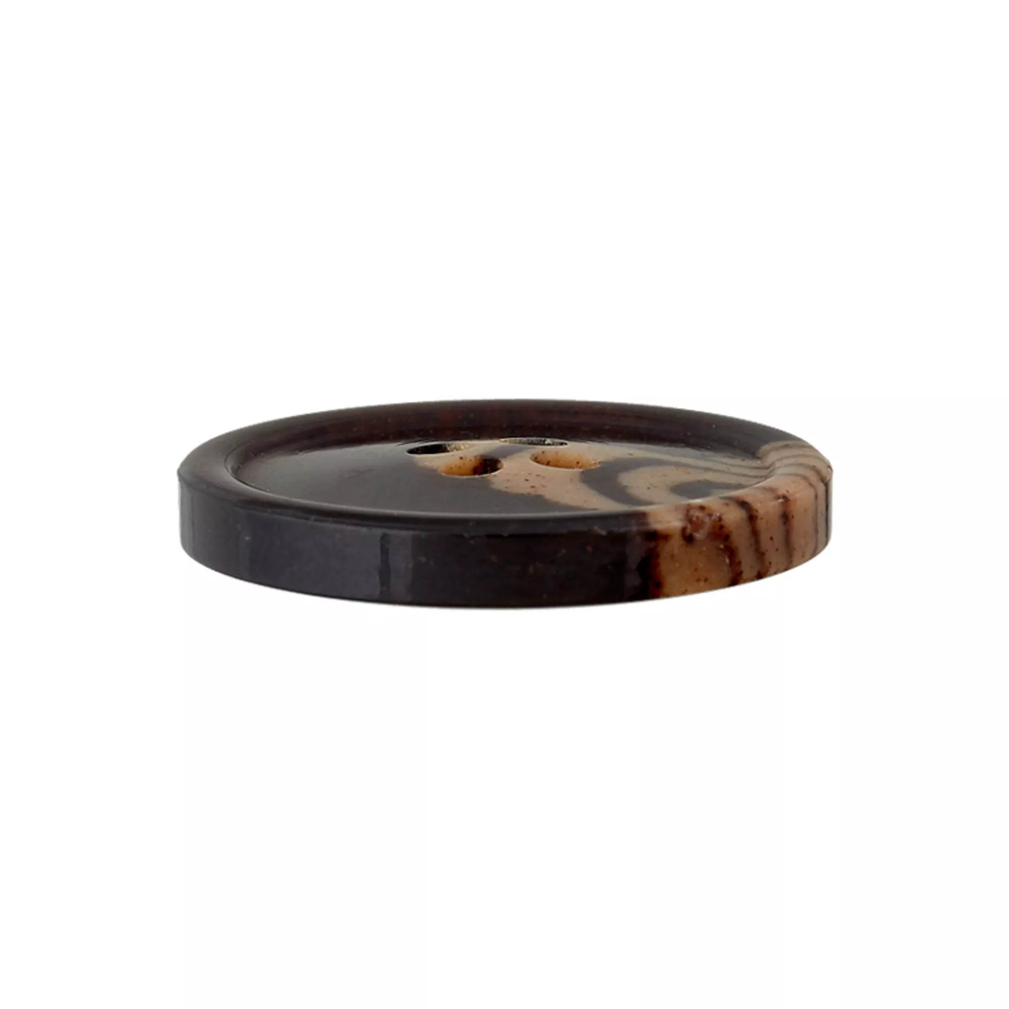 Coffee/Polyester 4-hole button Recycled