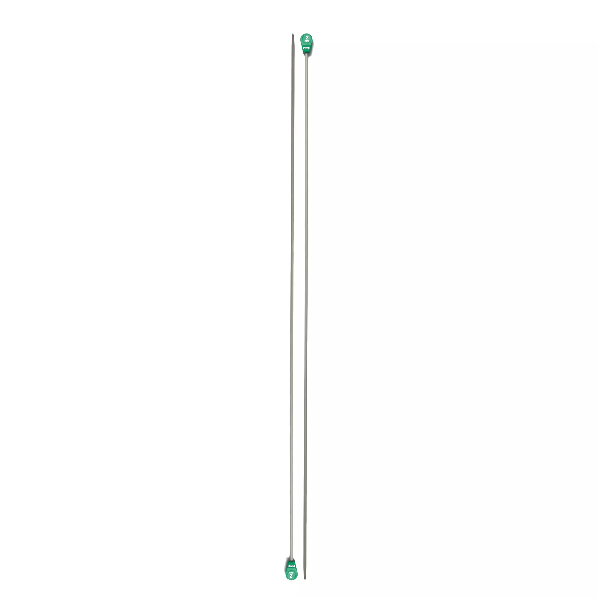 Ferri maglia con pomoli, alluminio, 40cm, 2,00mm, grigio