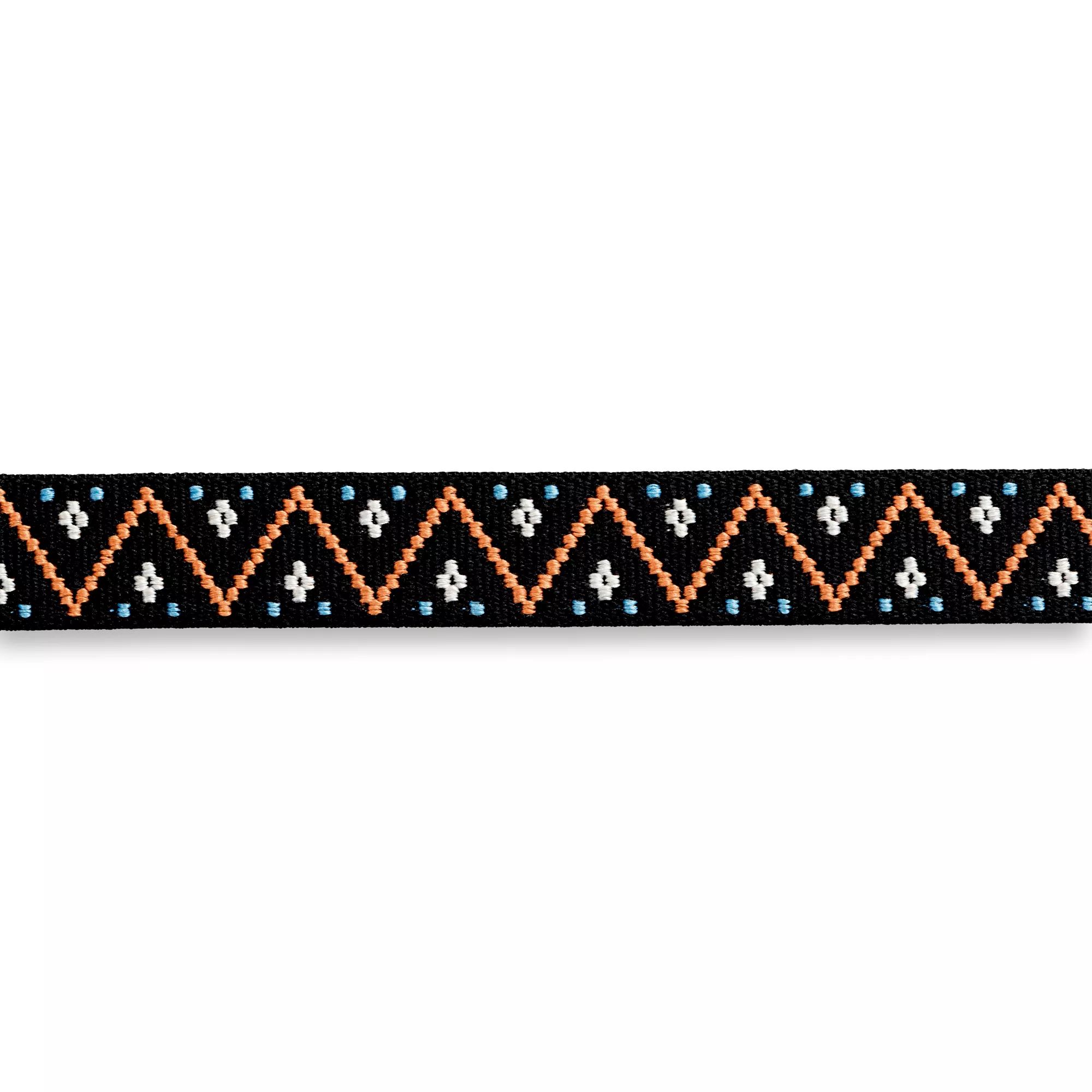 Color elastic, 25mm, serrated black