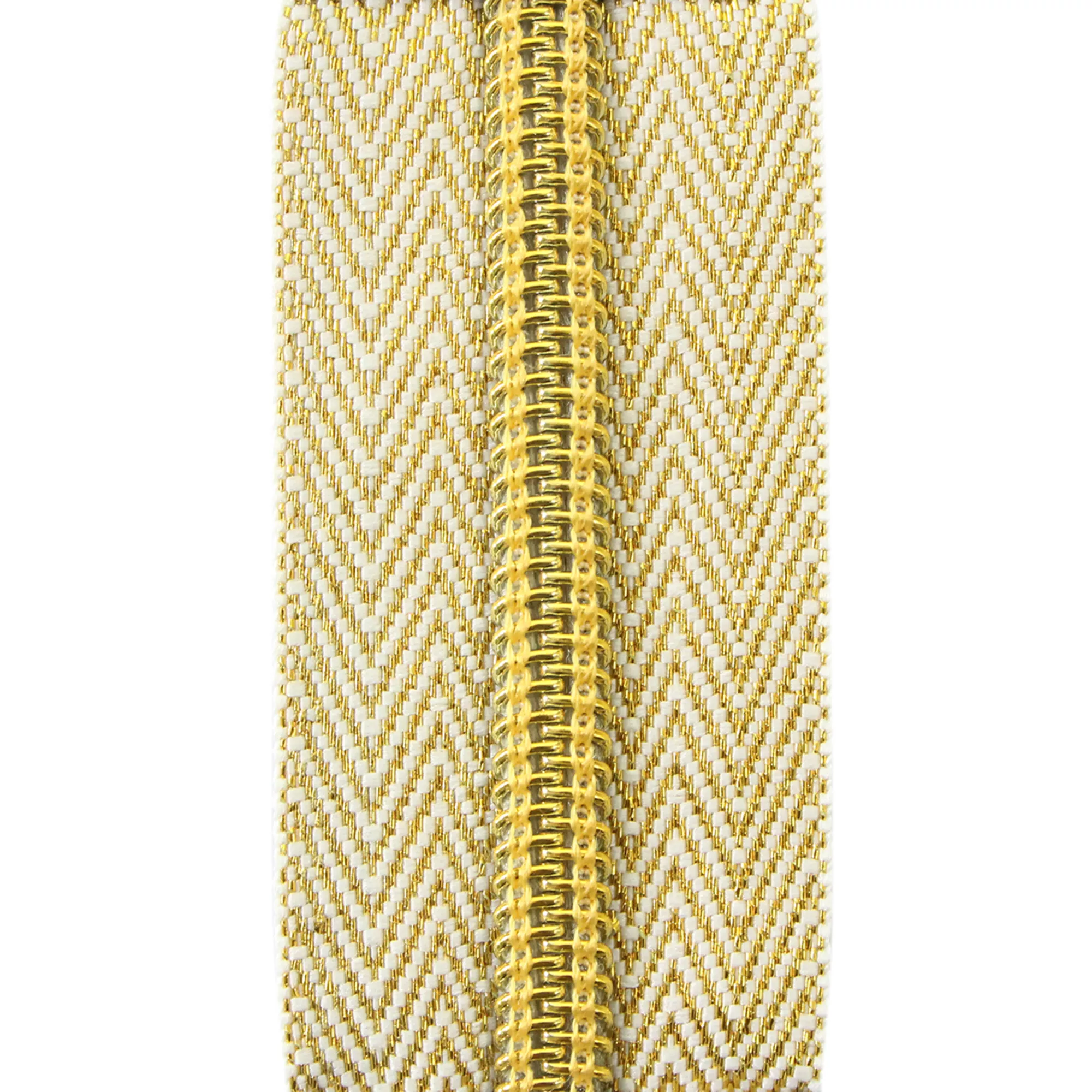 Endless zipper 8mm gold