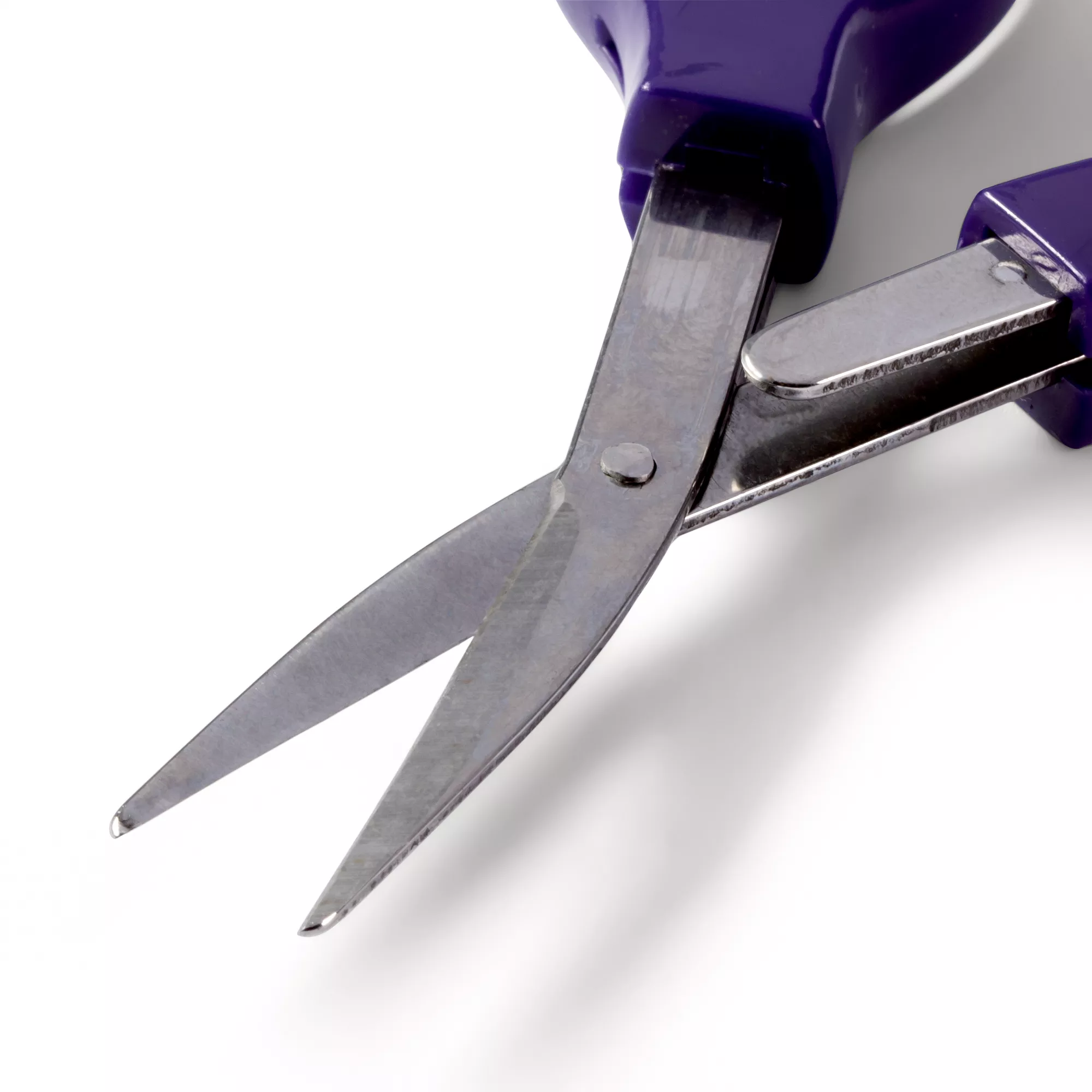 Foldable scissors handle dark violet 10 cm