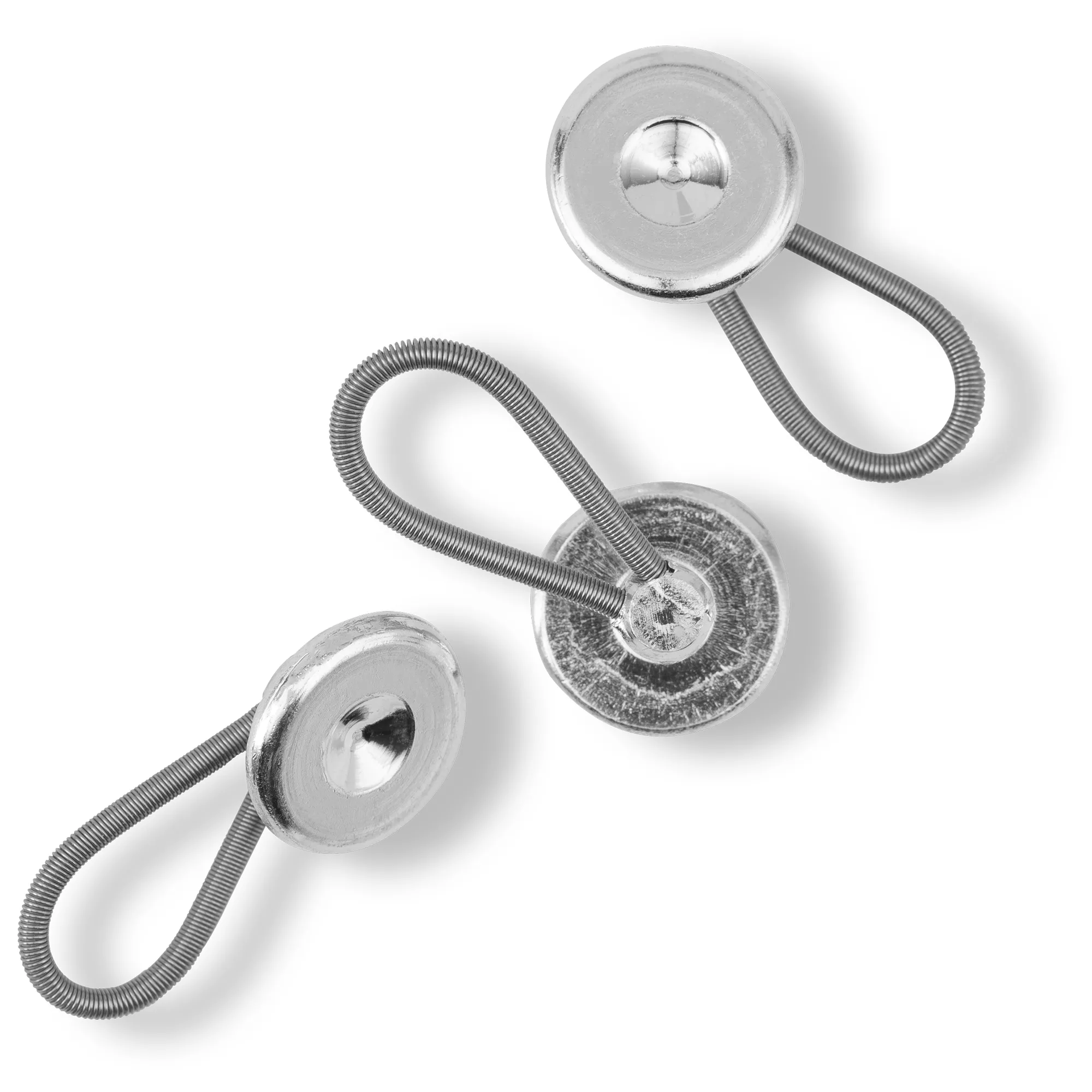 Flexi buttons with loop, 15mm