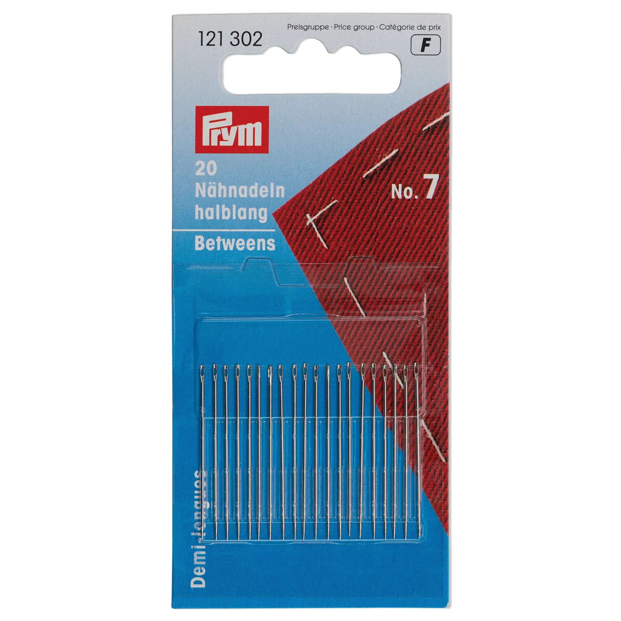 Sewing needles betweens, No. 7, 0.70 x 31mm