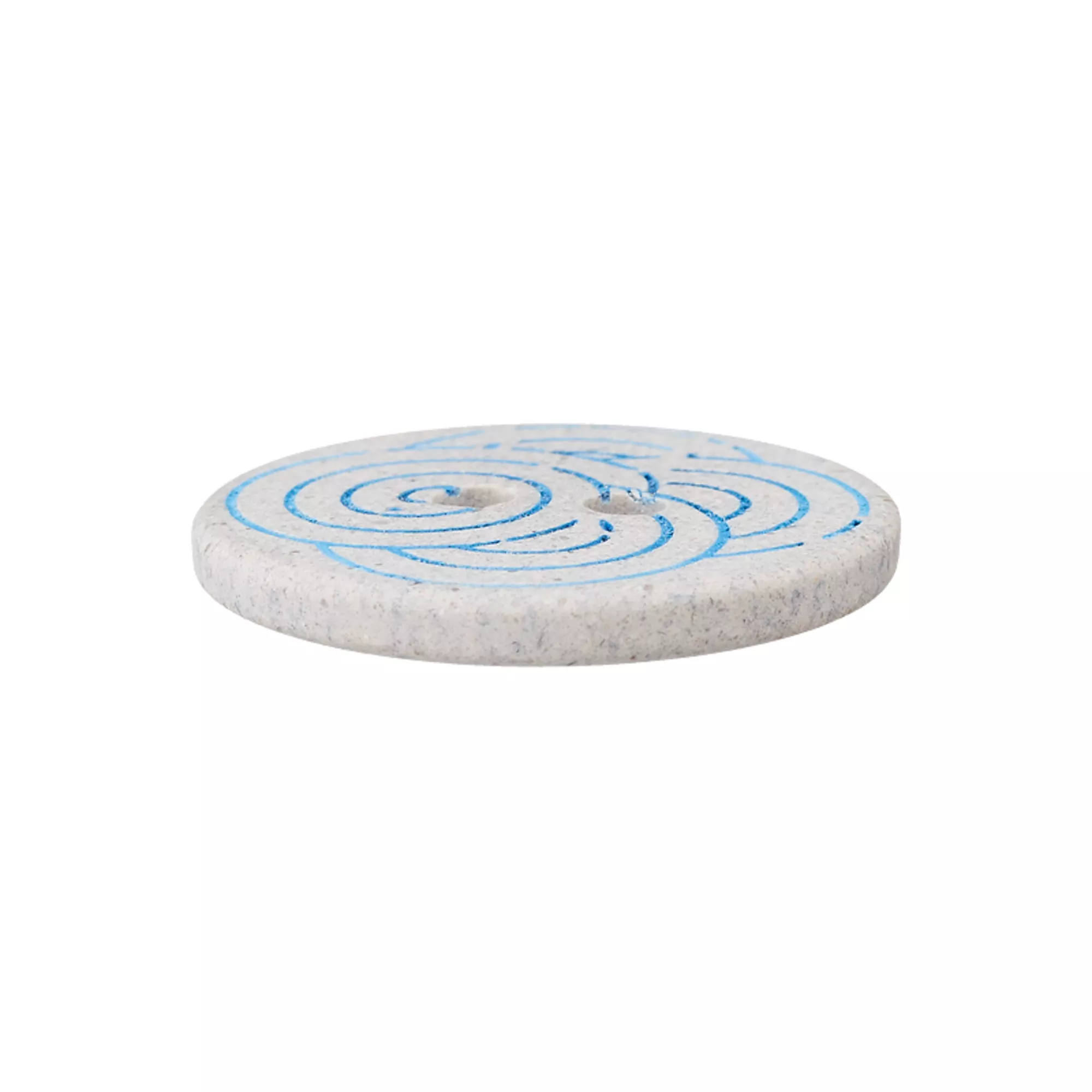Hemp/polyester button 2-holes, recycled