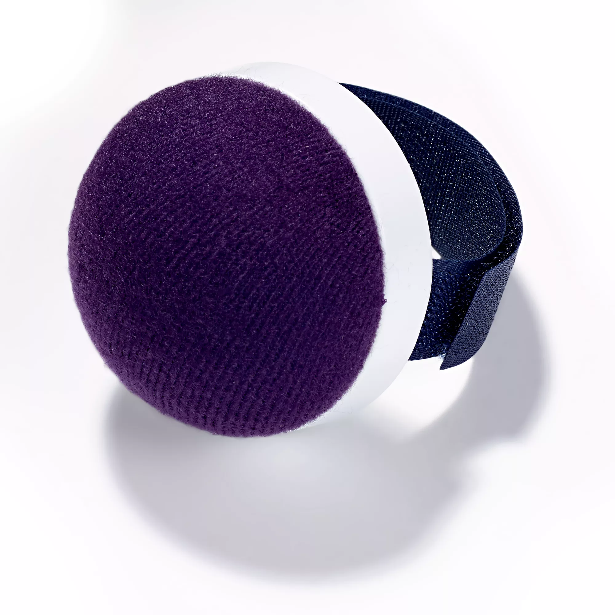 Arm pin cushion with adhesive strap, blue