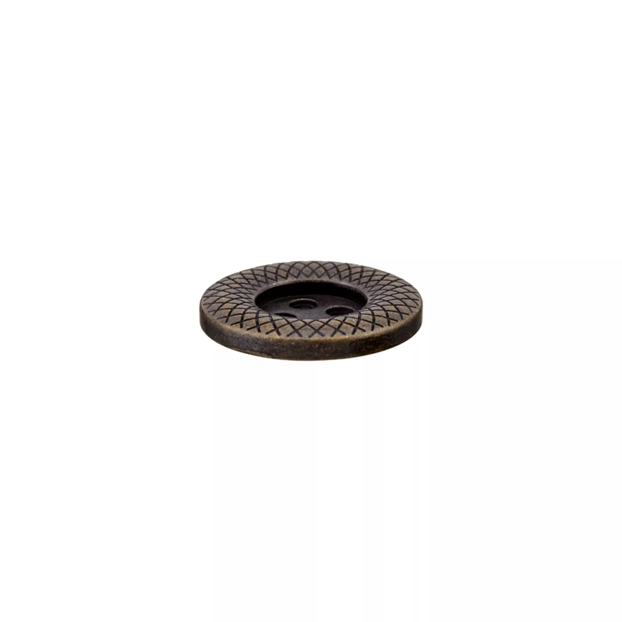 Bouton métal 4-trous, bord à motifs