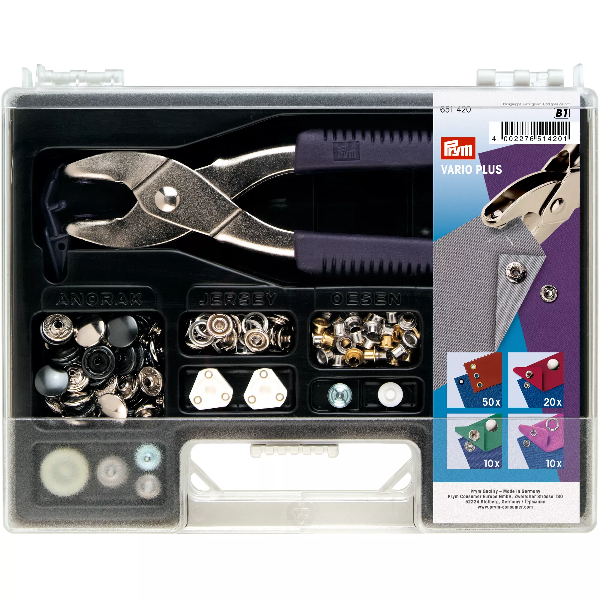 Non-sew assortment box, Vario-Plus