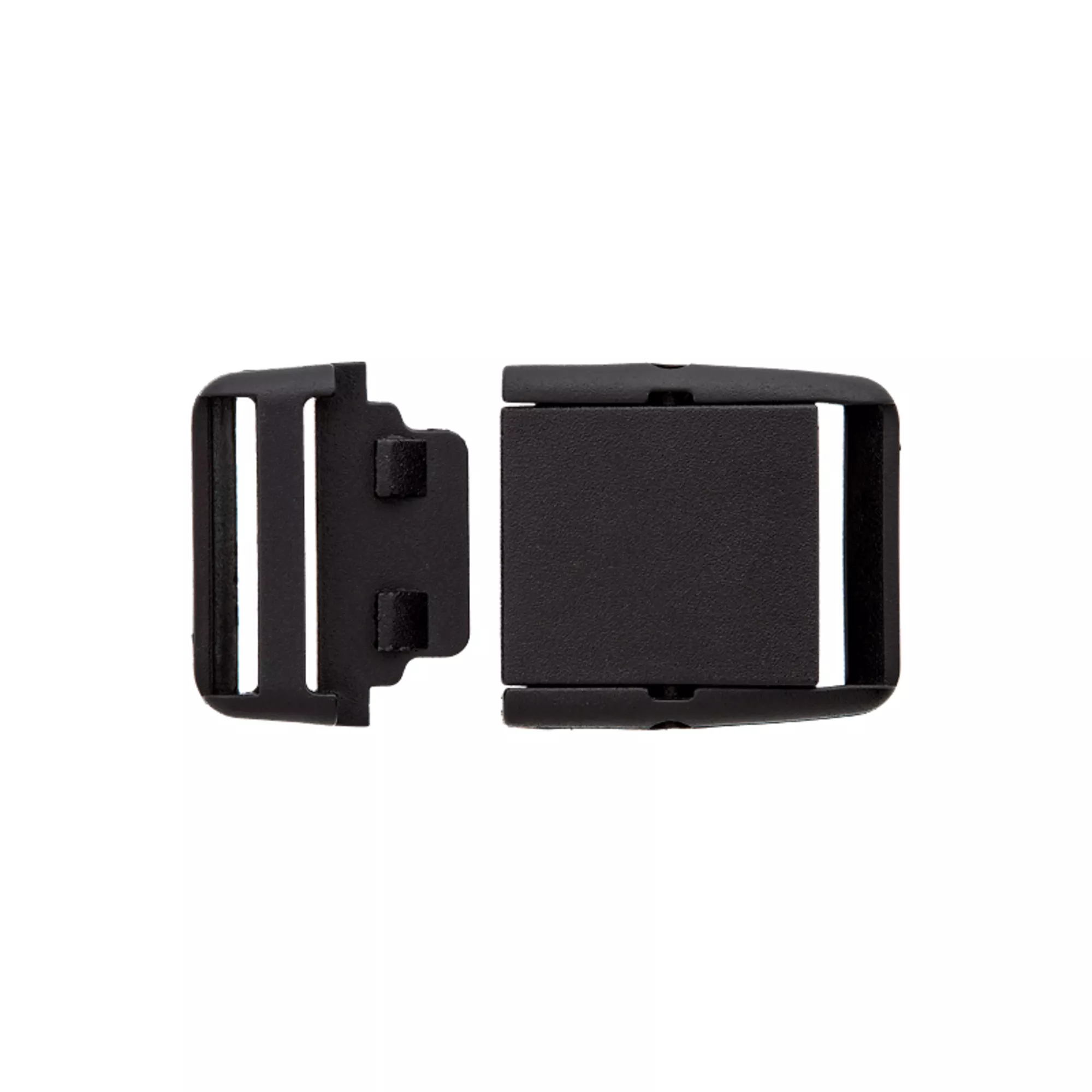Boucle clips polyester, 20mm, noir