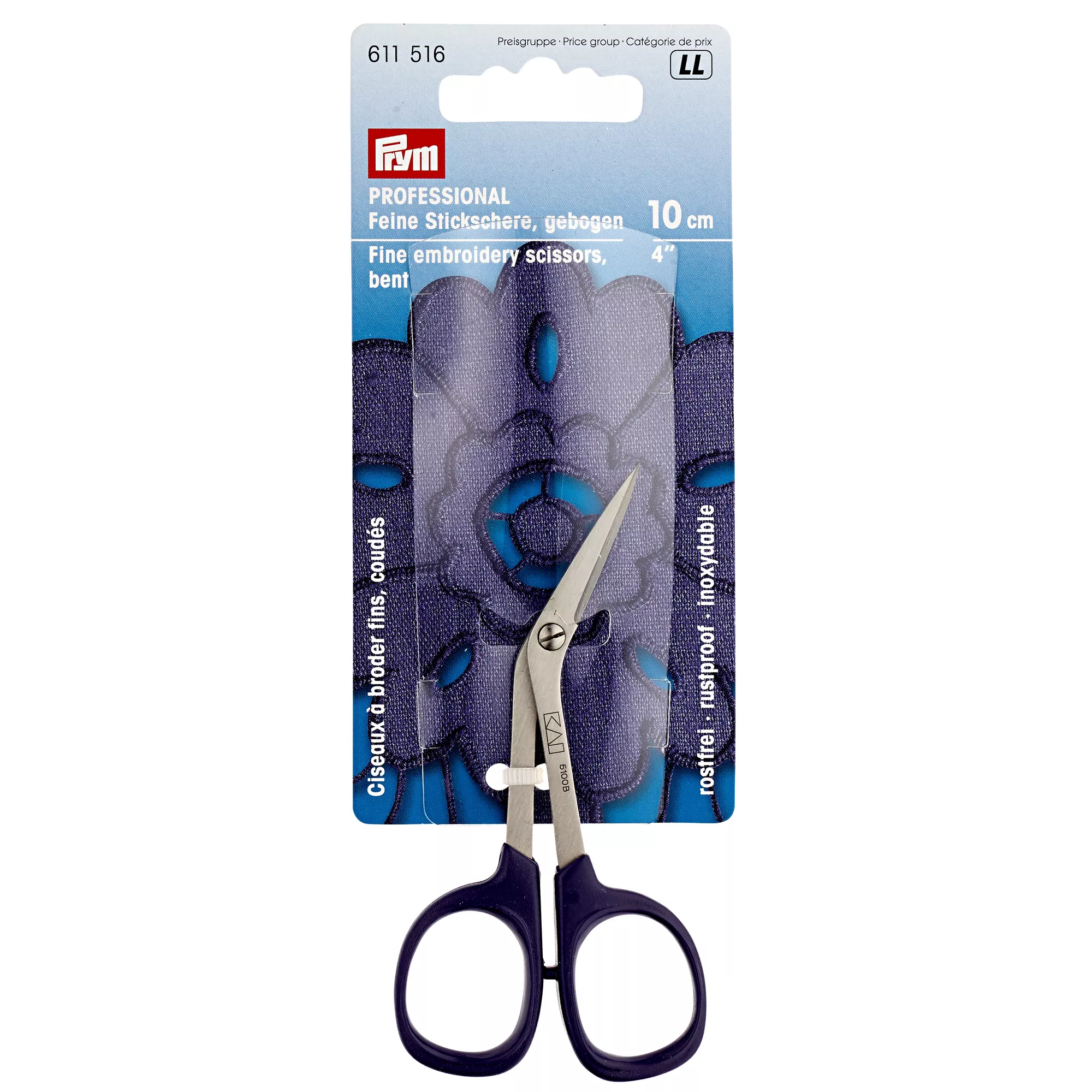 Embroidery scissors Professional, curved 10cm