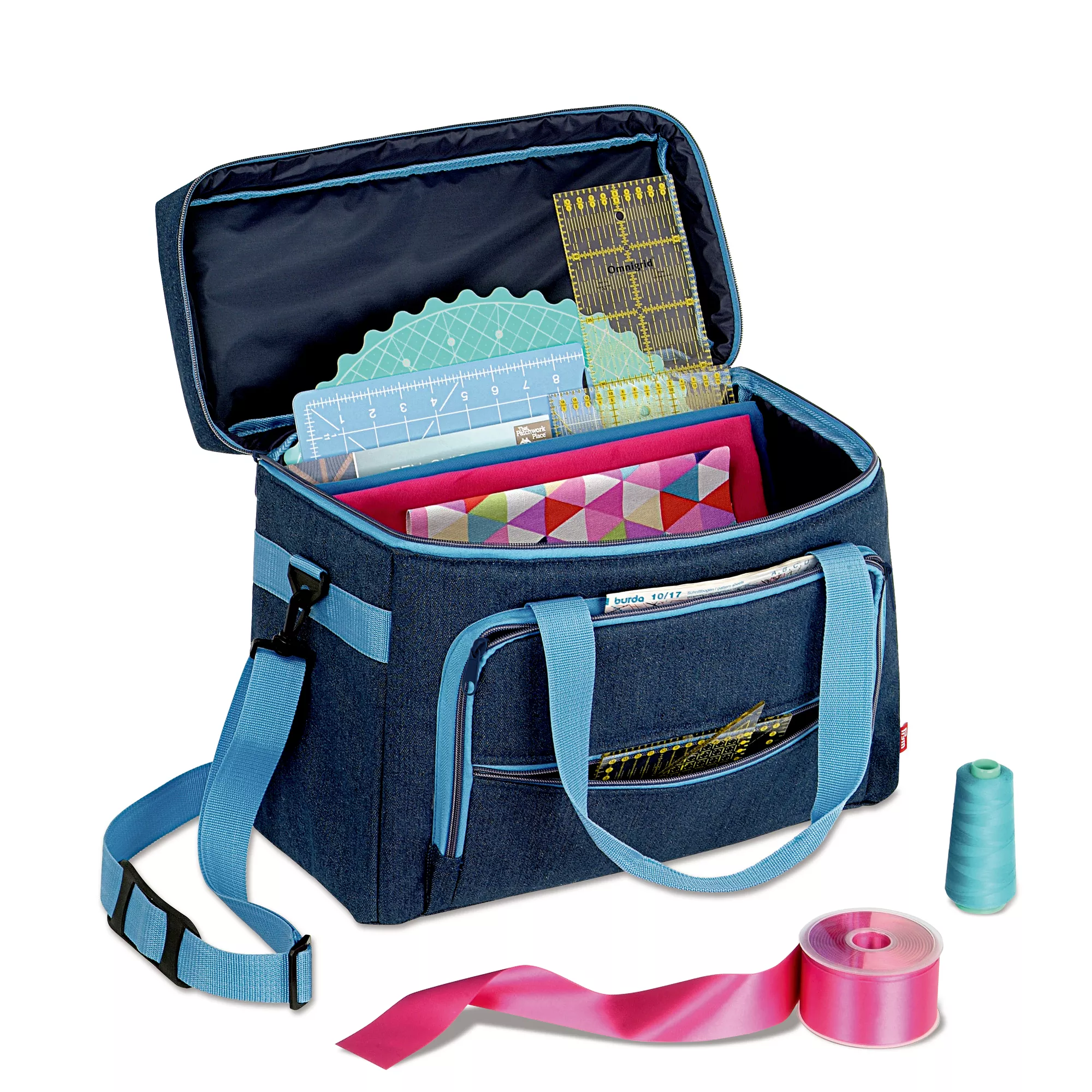 Sewing machine bag denim