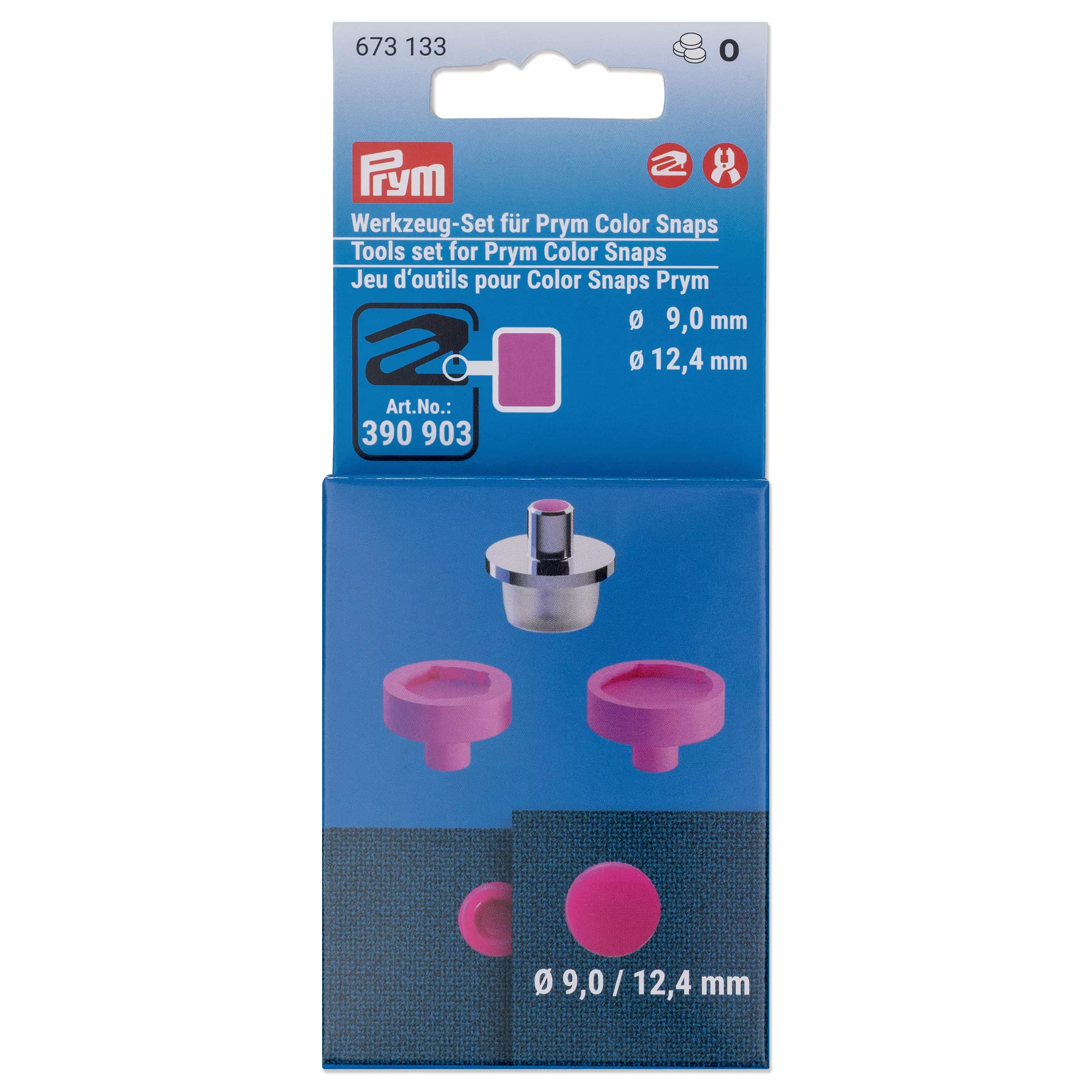 Set di attrezzi per Color Snaps Prym, 9 e 12,4 mm