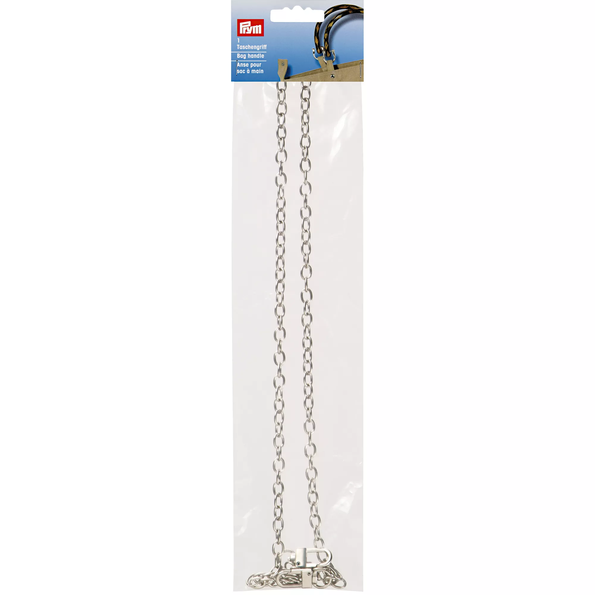 Bag handle loop Victoria, silver