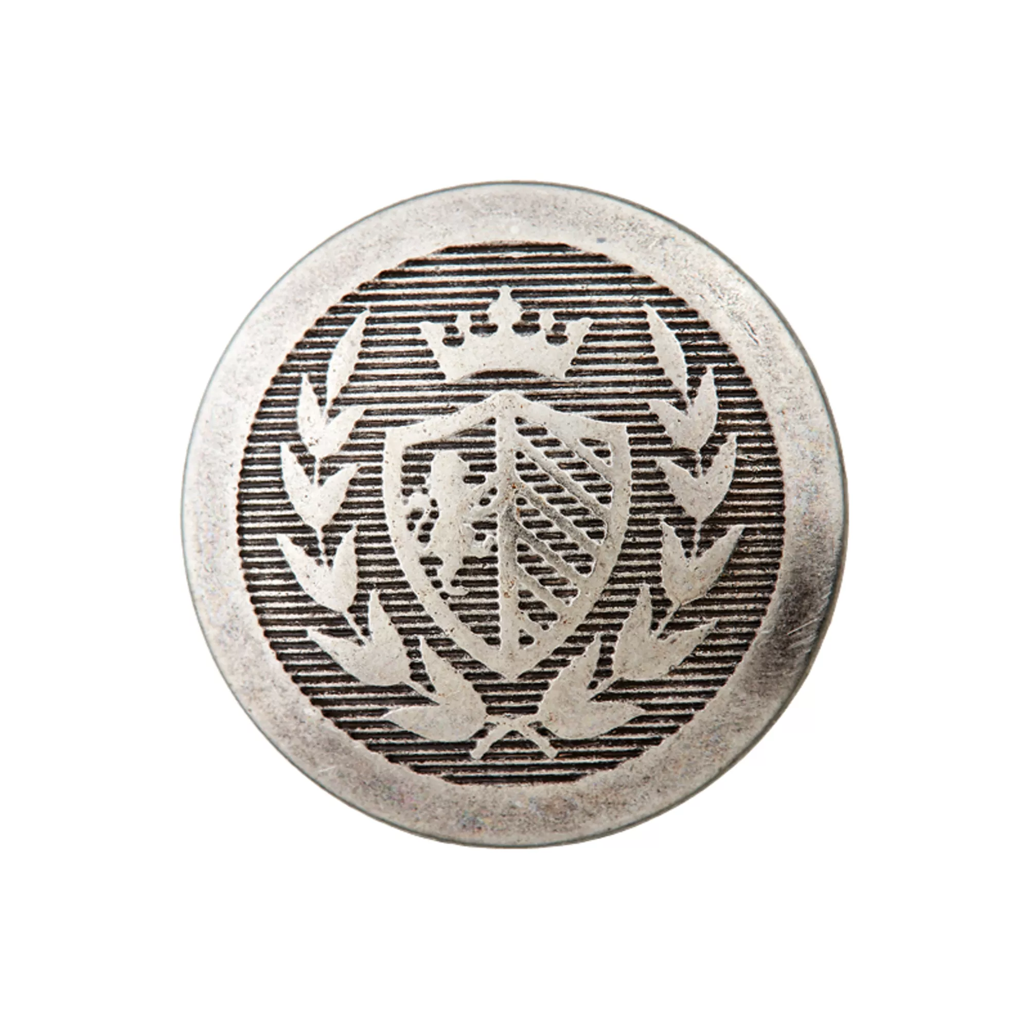 Bouton métal pied