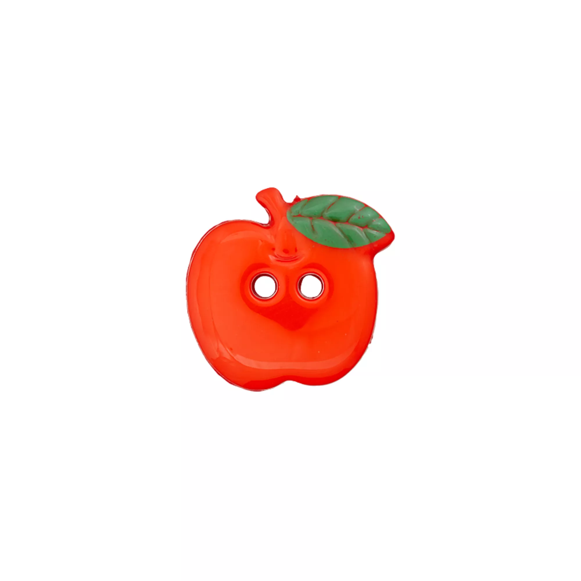 Polyesterknopf 2-Loch, Apfel